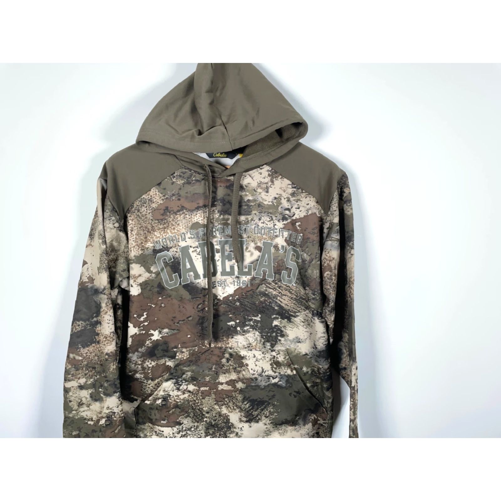 Vintage Cabela's Camouflage Hoodie Men's Small Brown Pullover Sweatshirt Polyester Size US S / EU 44-46 / 1 - 4 Thumbnail
