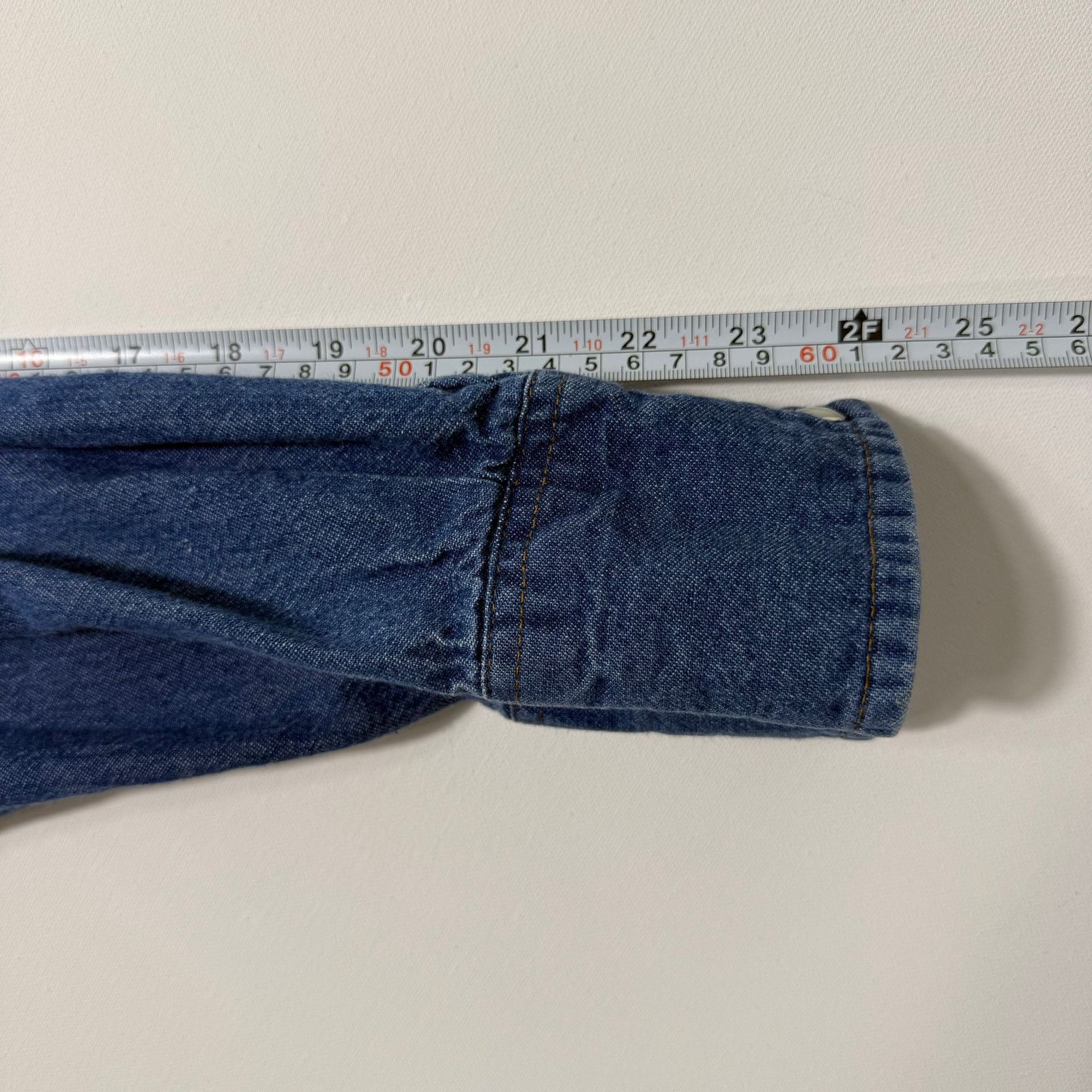Wrangler Wrangler Denim Western Pearl Snap Blue Large Tall 17-36 Size US L / EU 52-54 / 3 - 7 Thumbnail