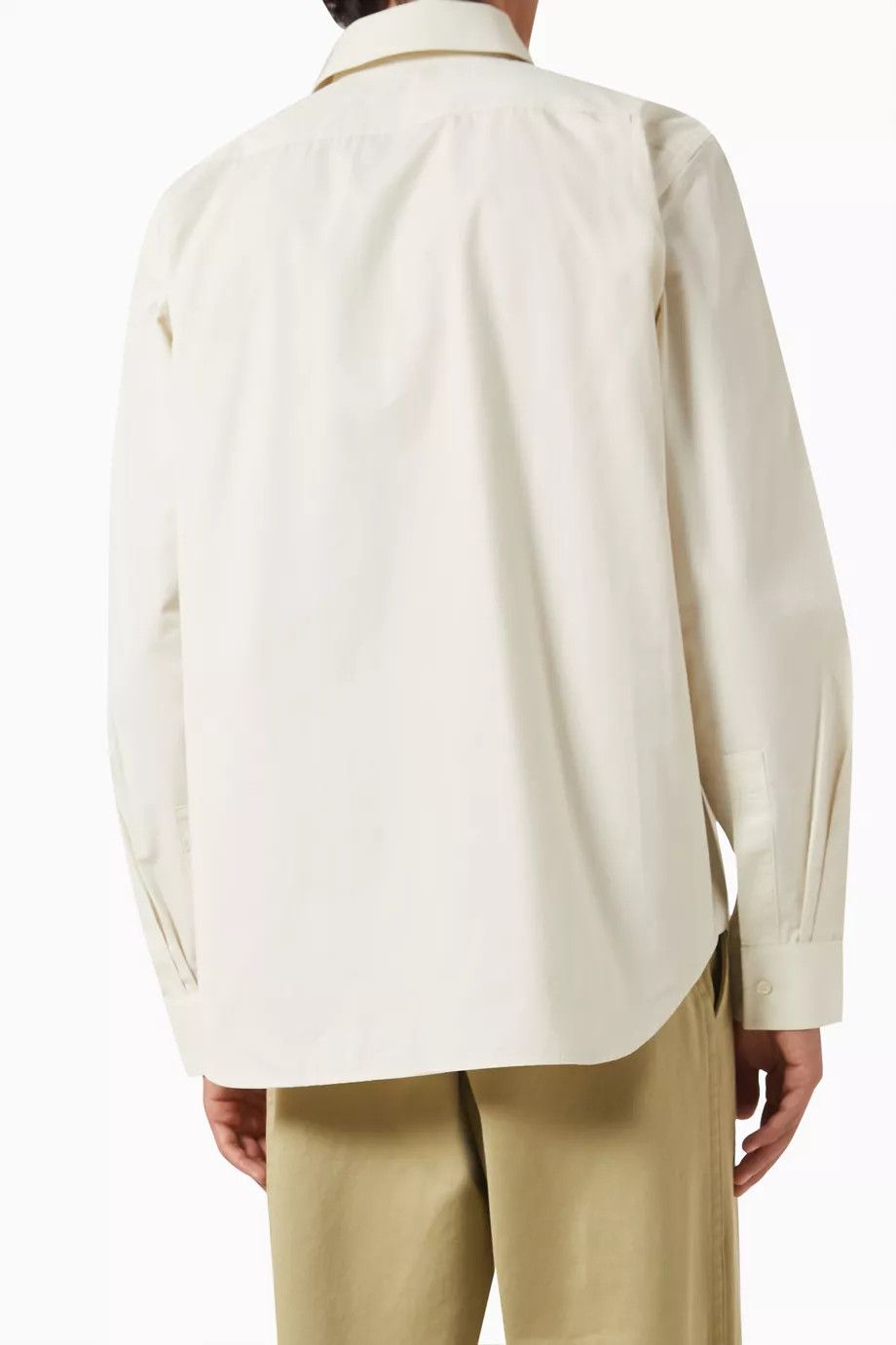 Burberry o1y0426 Solid Color Shirt in Cream Size US XXL / EU 58 / 5 - 2 Thumbnail