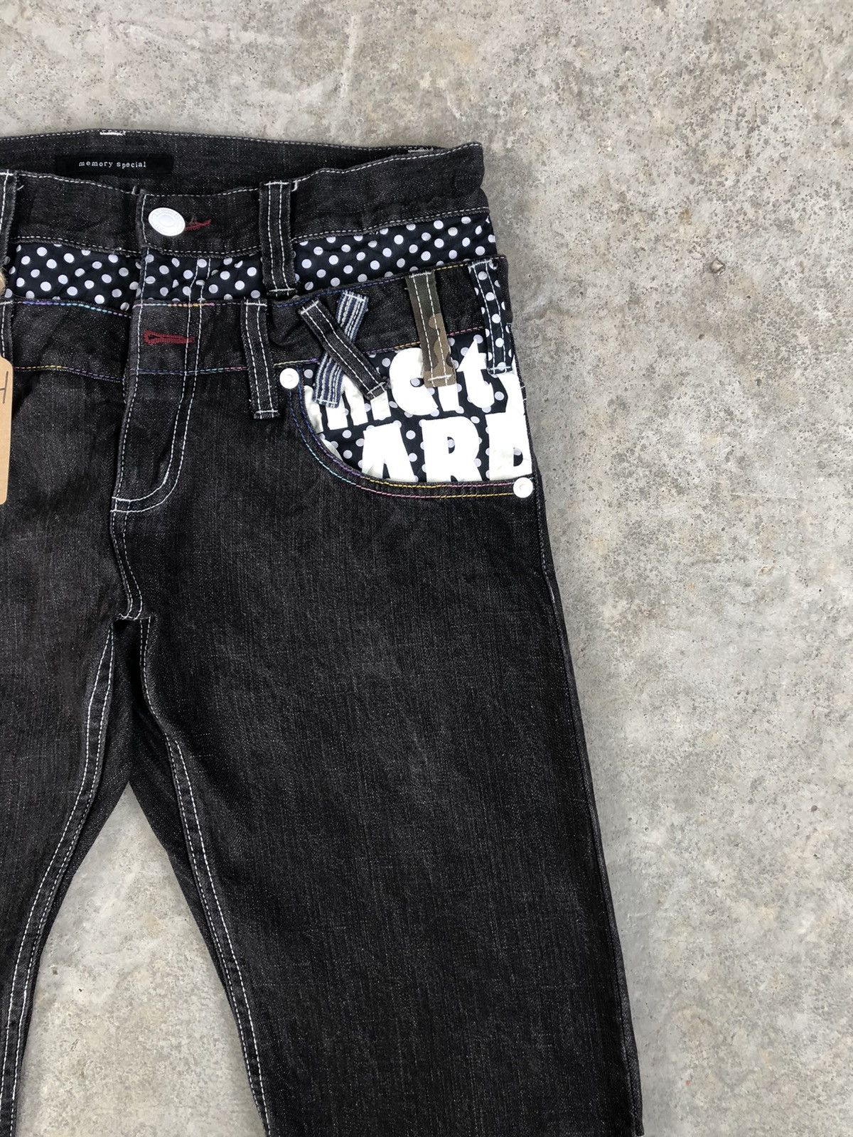 Japanese Brand Japanese Memory Special Double Waist Embroidered Logo Dis Size US 32 / EU 48 - 6 Thumbnail