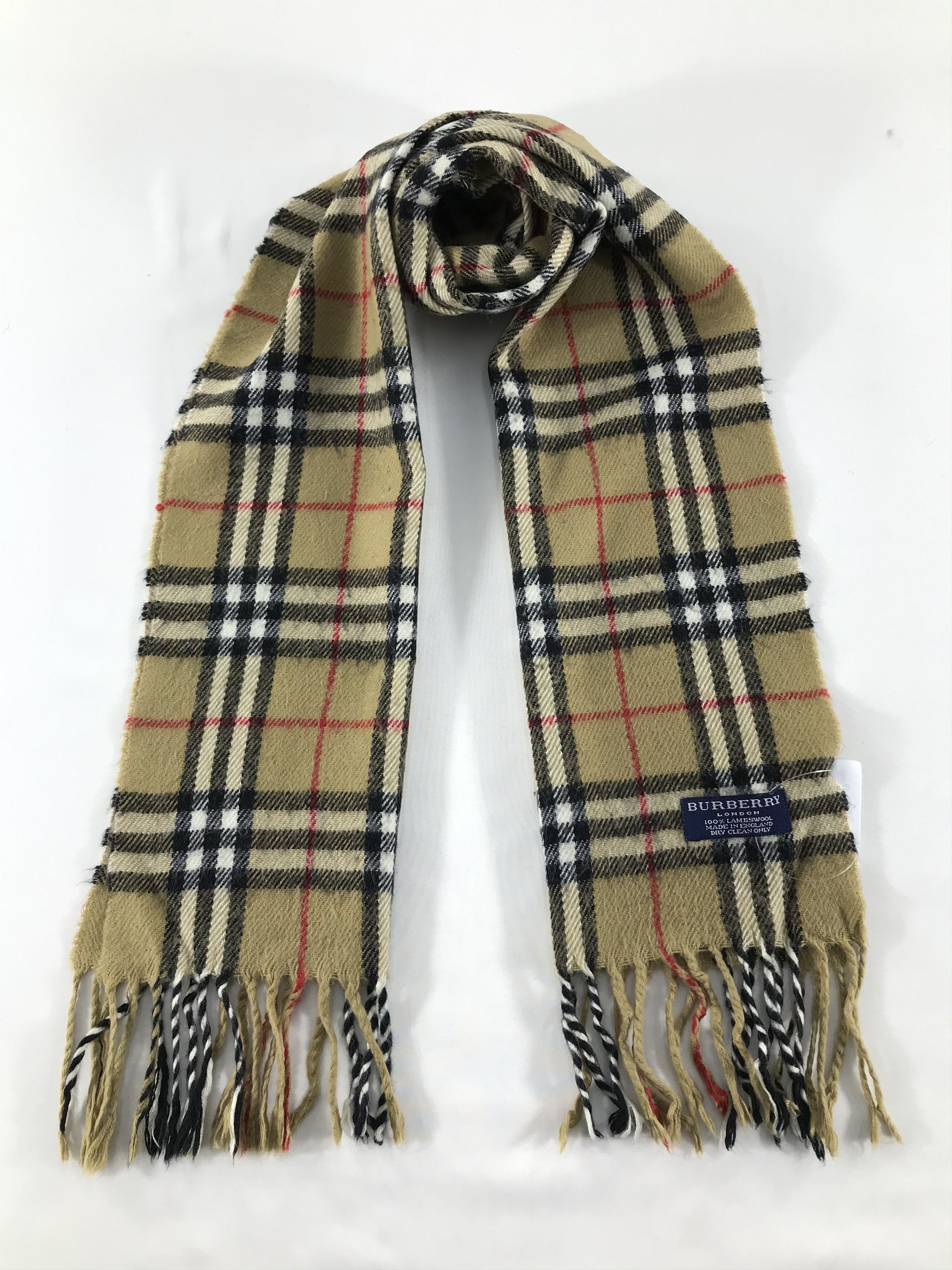 Burberry Vintage Burberry Scarf/Muffler/Neckwear MF1544 Size ONE SIZE - 1 Thumbnail