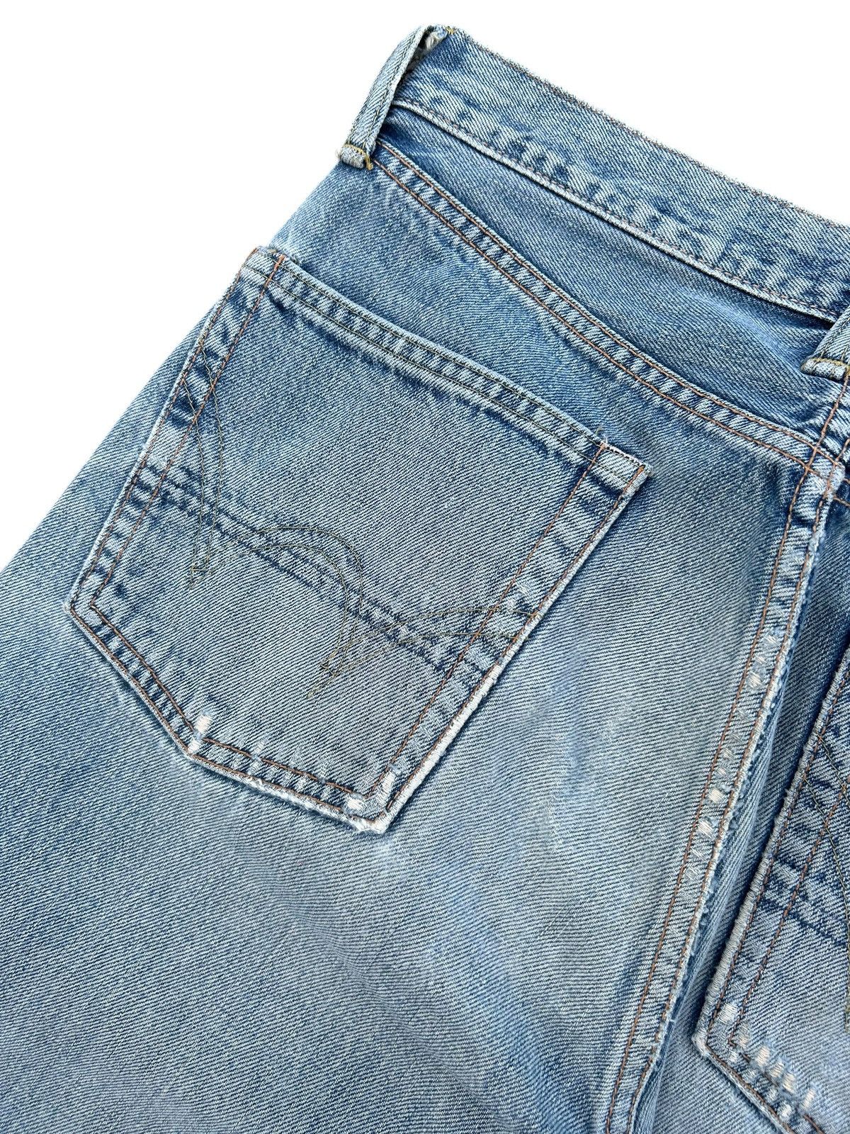 Kapital VINTAGE EDWIN 505X SELVEDGE DISTRESSED DENIM JEANS Size US 29 - 10 Thumbnail
