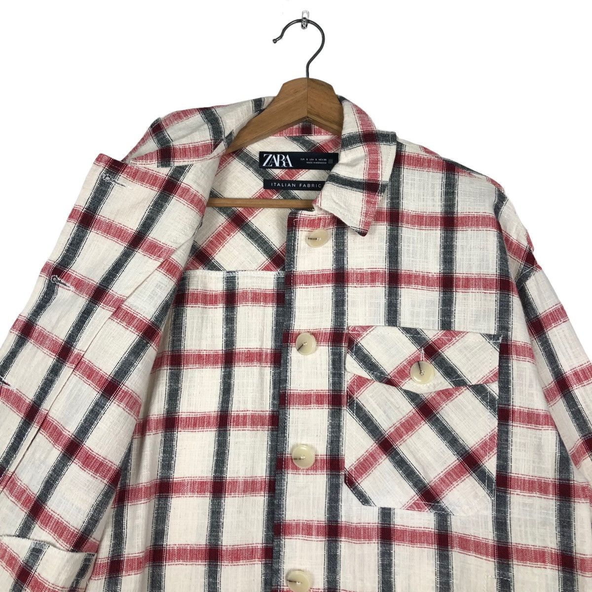 Japanese Brand 🔥Vintage Wool Chore Jacket Zara Flannel Tartan Design Check Size US S / EU 44-46 / 1 - 12 Thumbnail