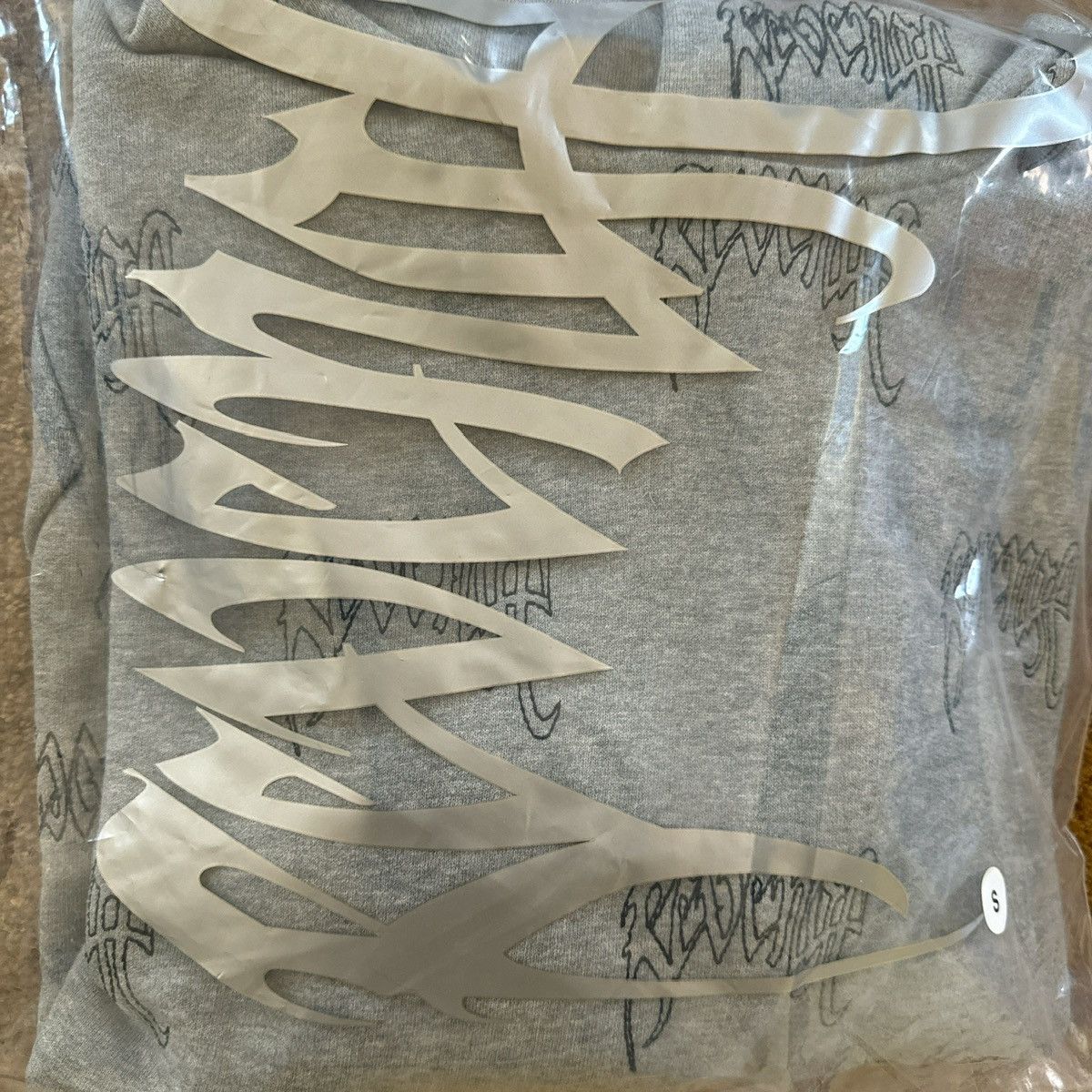 Revenge Revenge All Over Embroidered Logo Hoodie Grey Size S Size US S / EU 44-46 / 1 - 5 Thumbnail