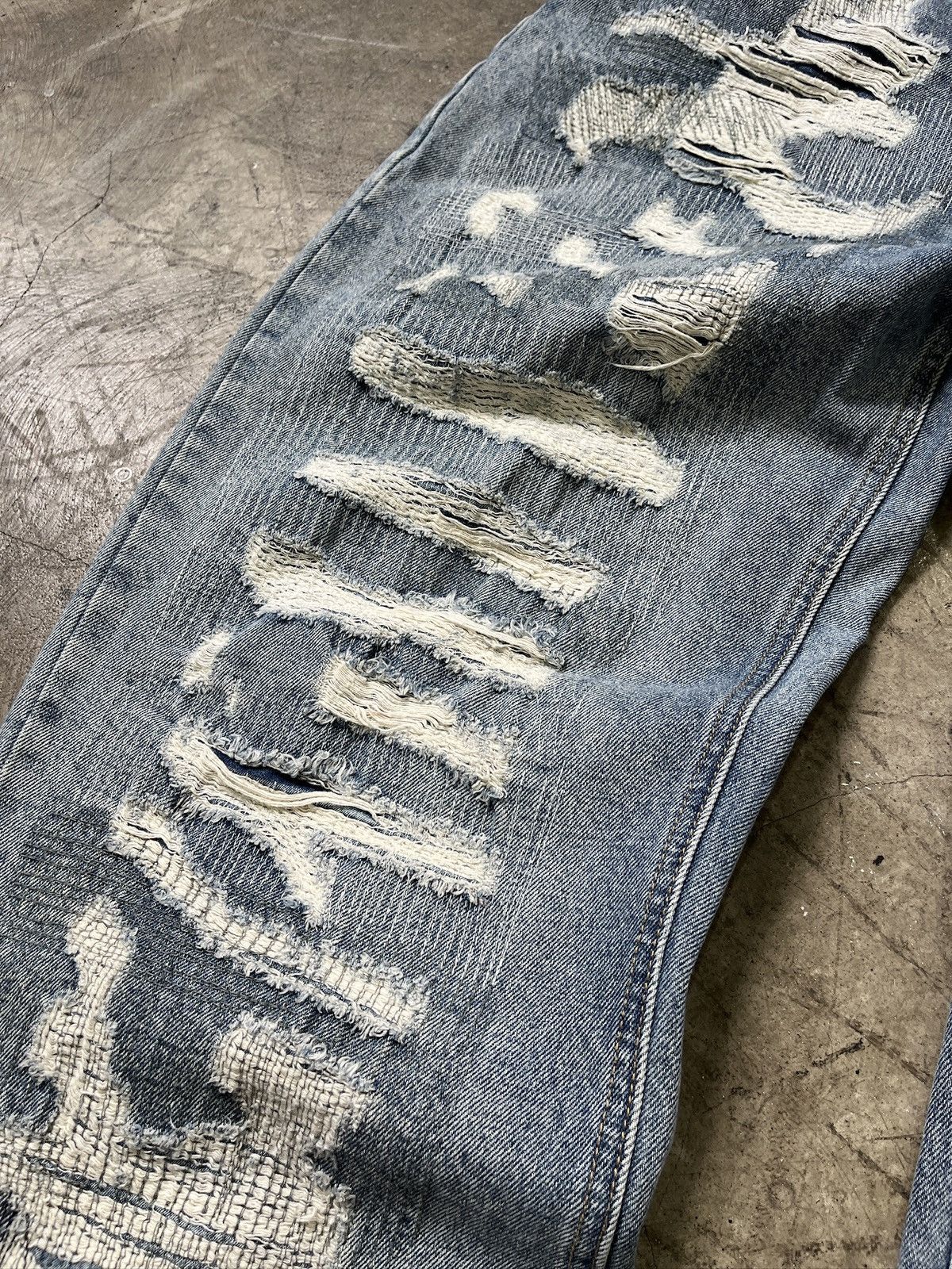 Other Still Water Distressed Reworked Denim Jeans (unisex) Size US 29 - 16 Thumbnail