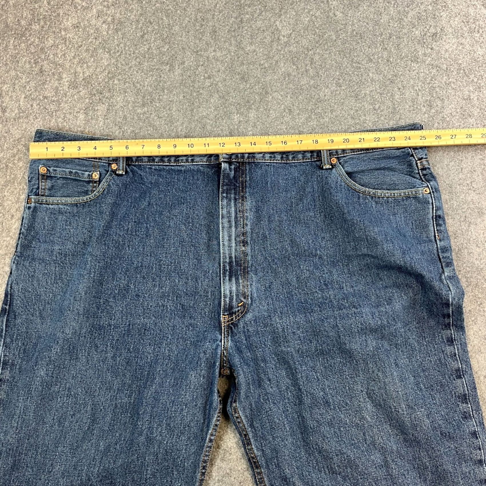 Levi's Levi's Jeans Regular Straight 52 30 Mid Wash Denim Zip Fly 100% Cotton Mens Size US 36 / EU 52 - 6 Thumbnail