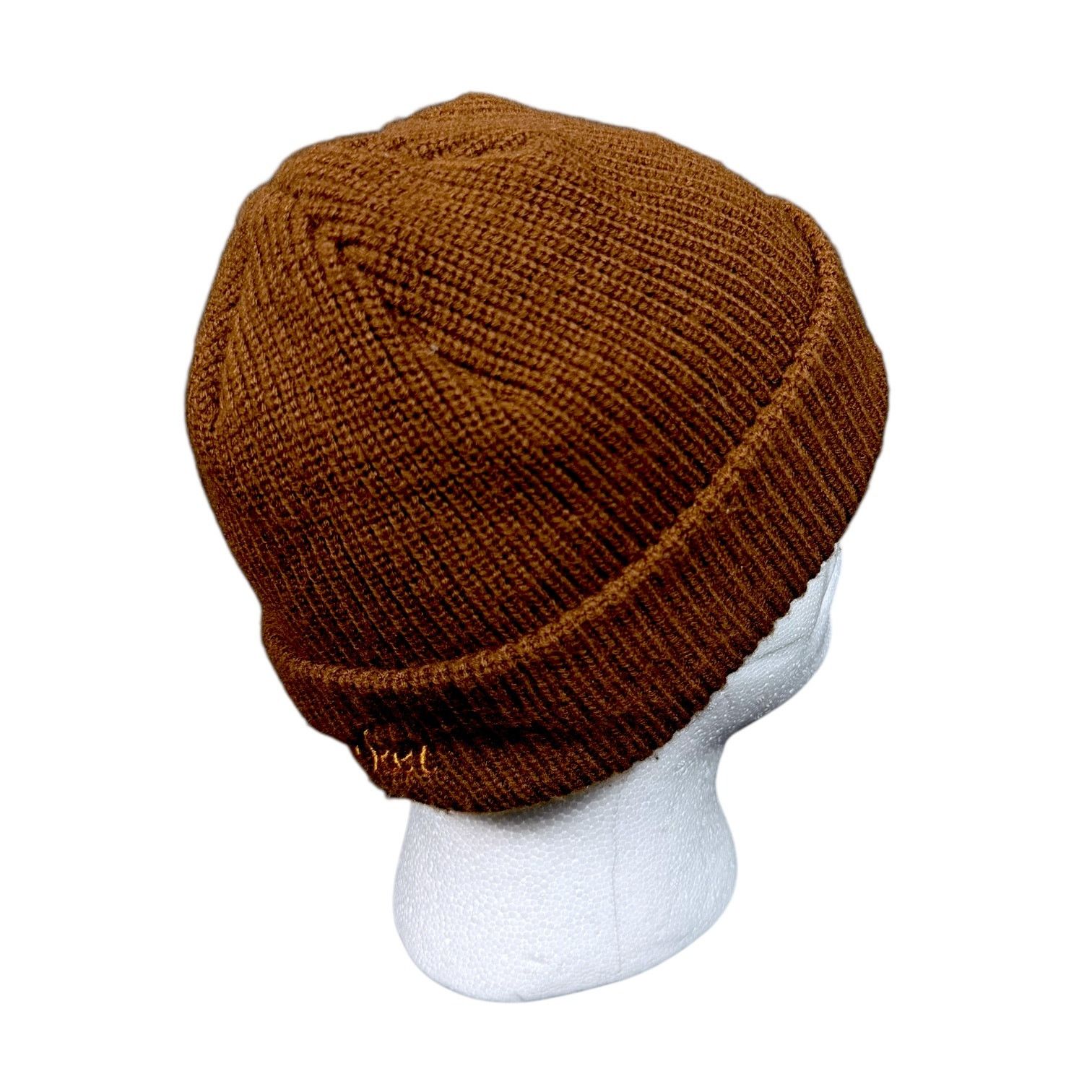 Market Men's Market Studios Brown Upside Down Smiley Beanie OS Size ONE SIZE - 4 Thumbnail