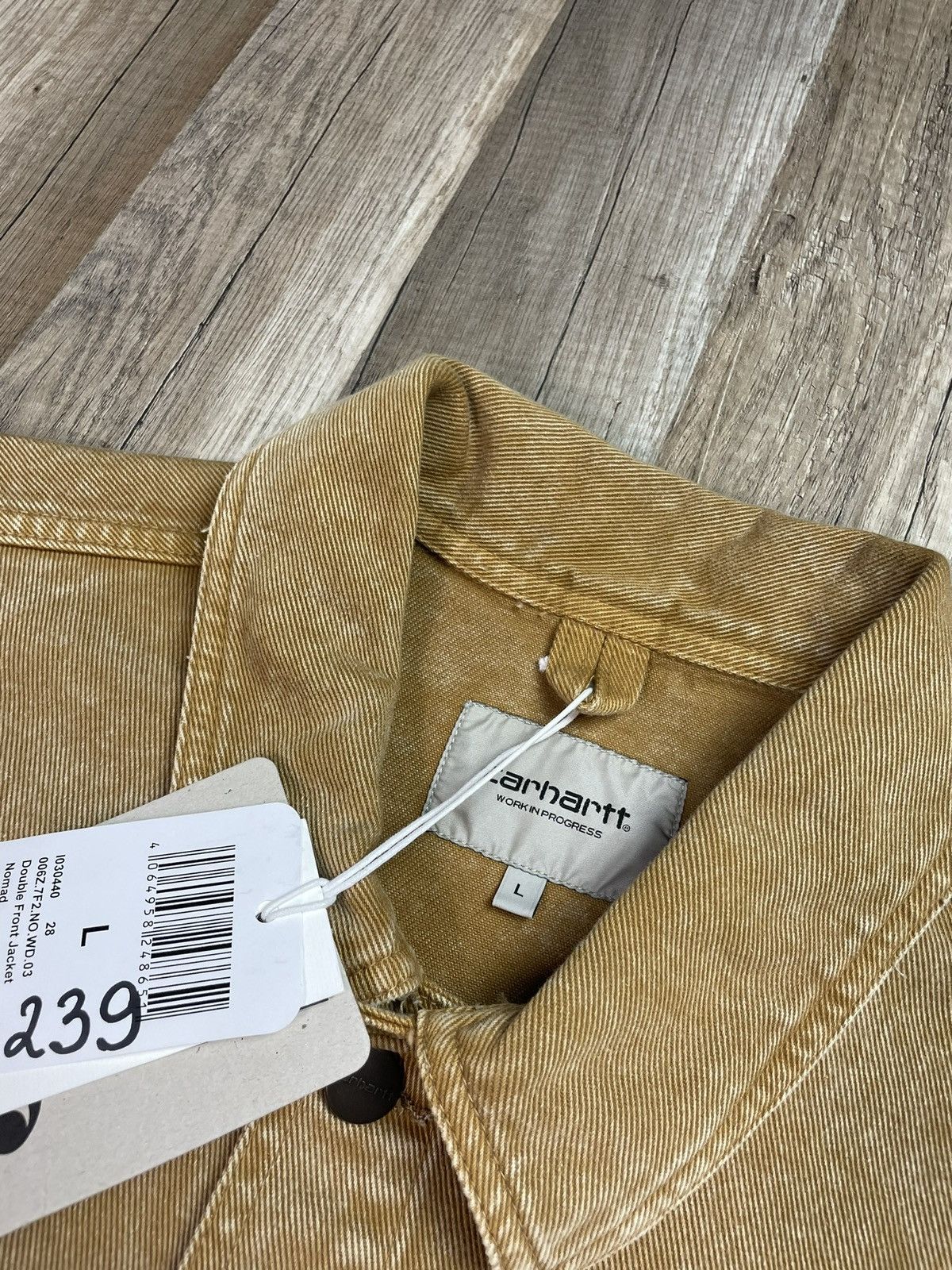 Carhartt × Vintage CARHARTT DOUBLE FRONT JACKET 🦍 VINTAGE DENIM JEANS JACKET Size US L / EU 52-54 / 3 - 4 Thumbnail