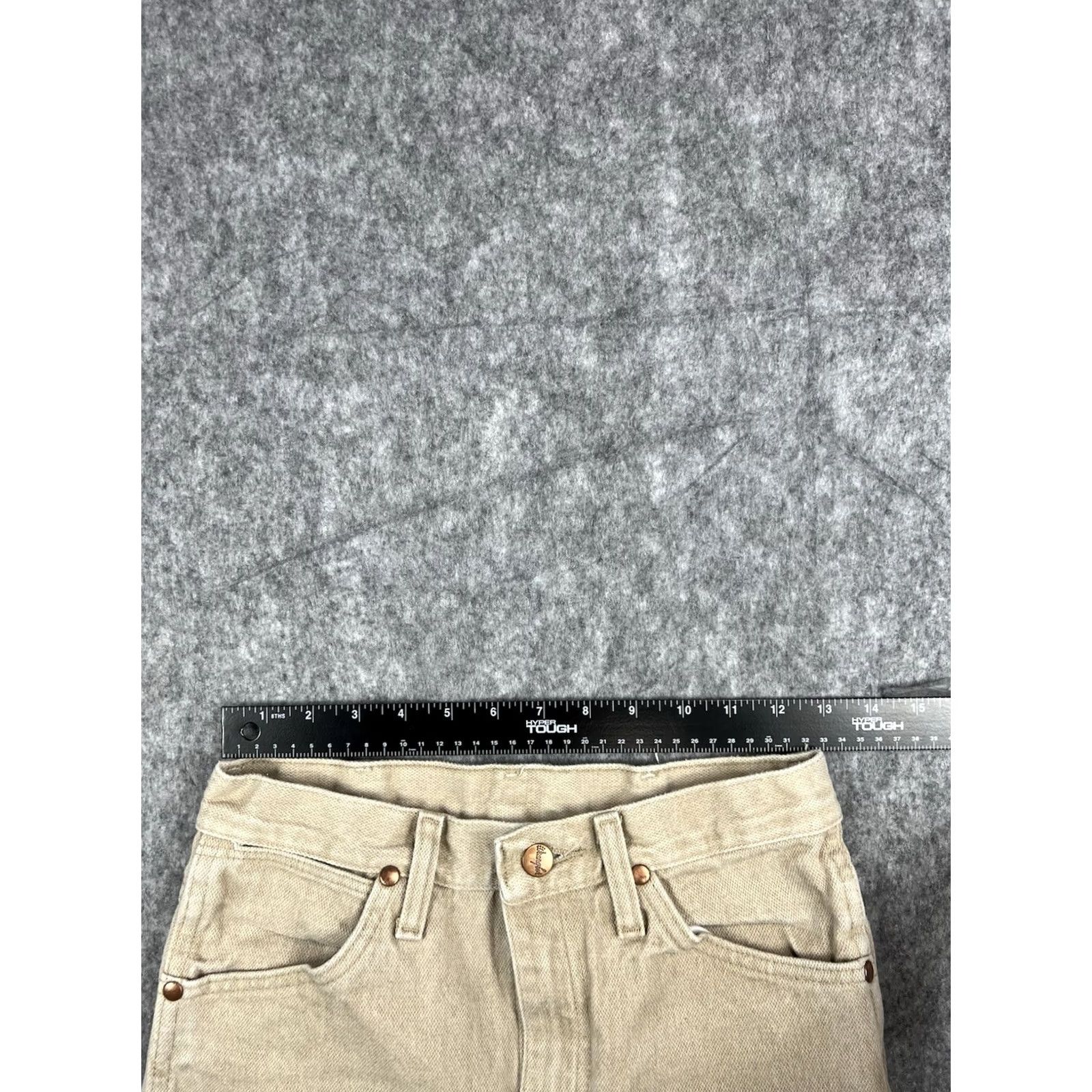 Wrangler Wrangler Jeans Cowboy Cut Tan Cowboy Fit Straight Leg 27x32 Men Regular Denim Zip 5-Pocket Size US 27 - 3 Thumbnail