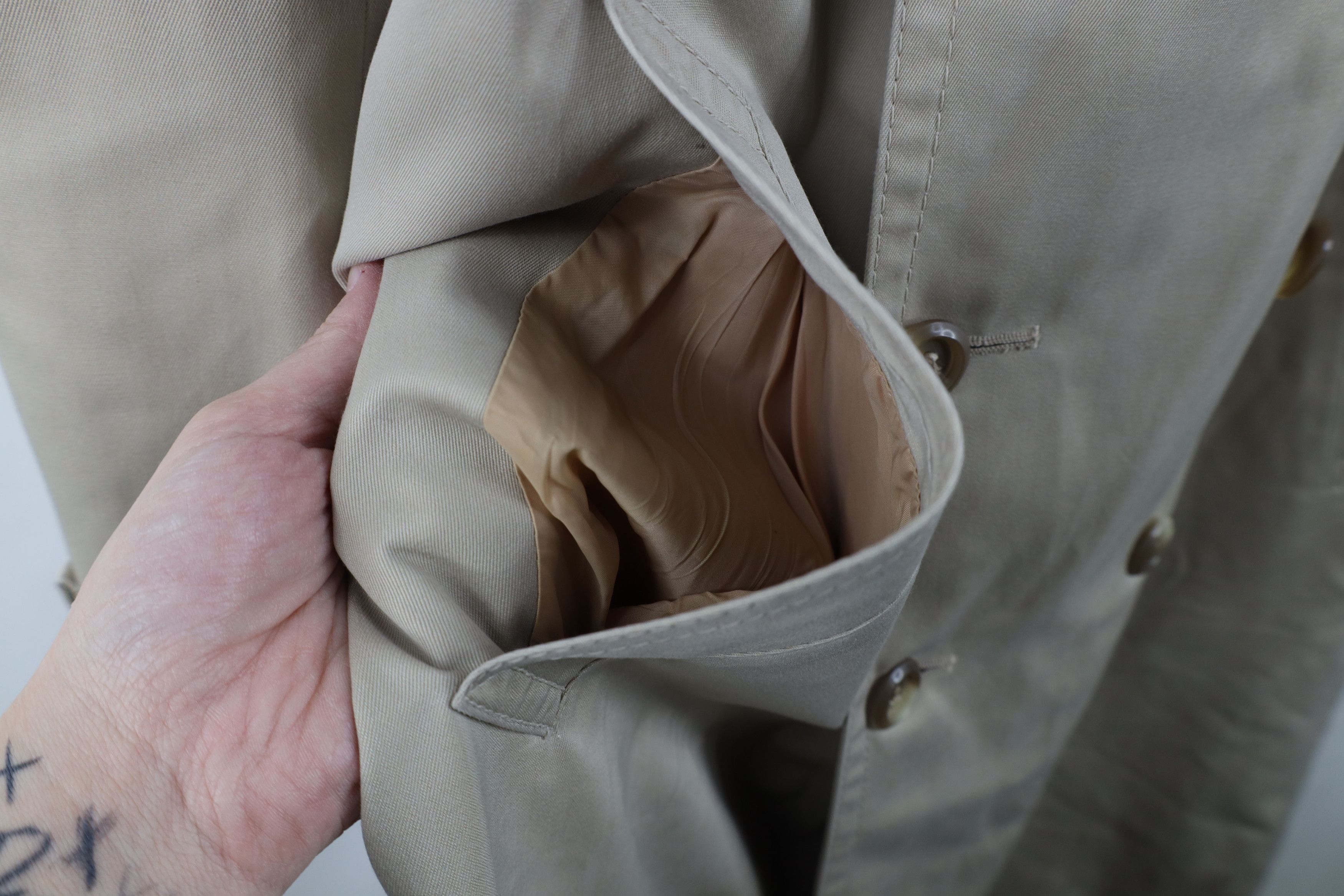 Vintage Vintage 80s 90s Streetwear Breasted Trench Coat Jacket Size US L / EU 52-54 / 3 - 5 Thumbnail