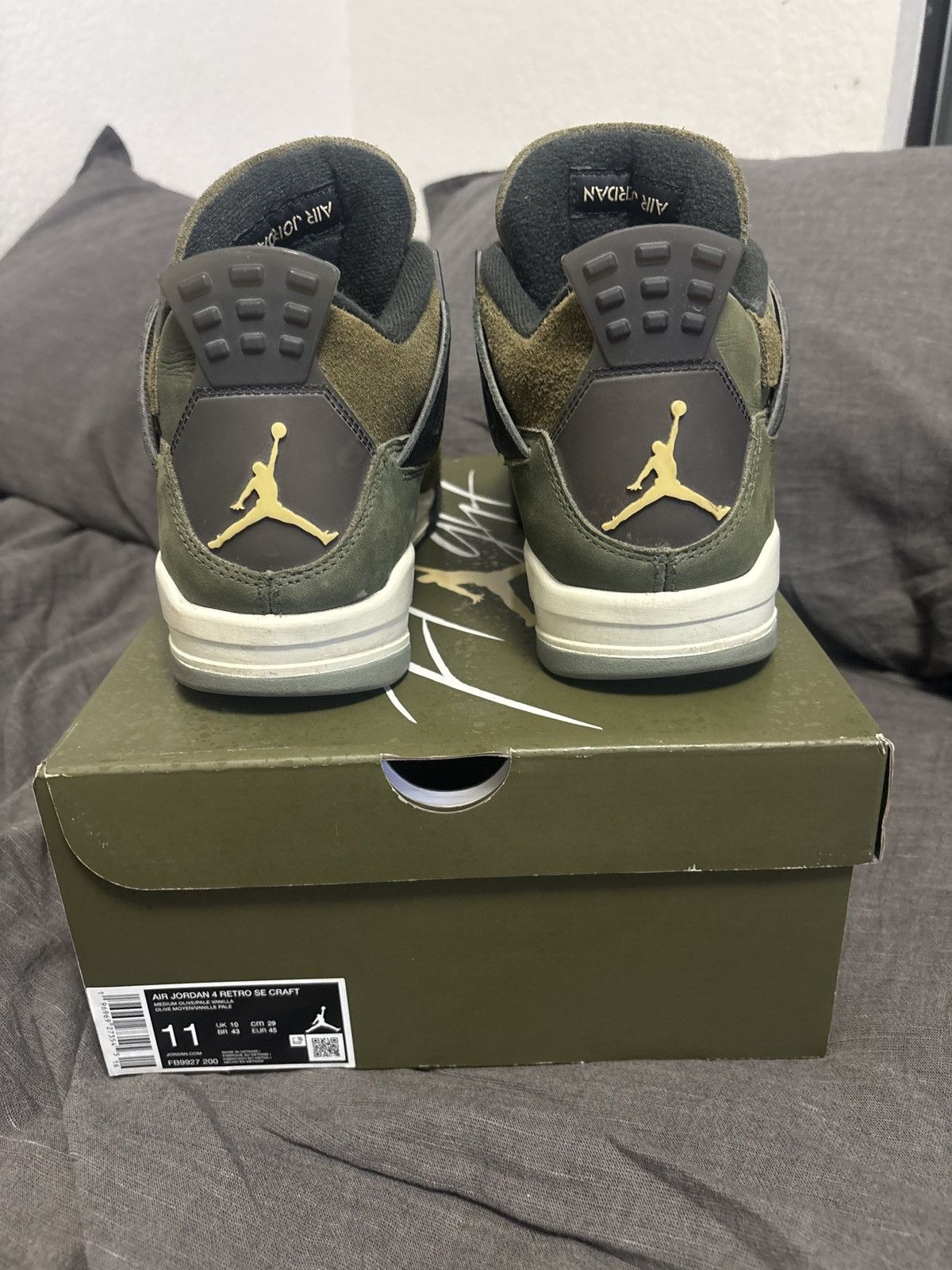 Jordan Brand Jordan 4 Retro SE Craft Medium Olive Size US 11 / EU 44 - 3 Thumbnail