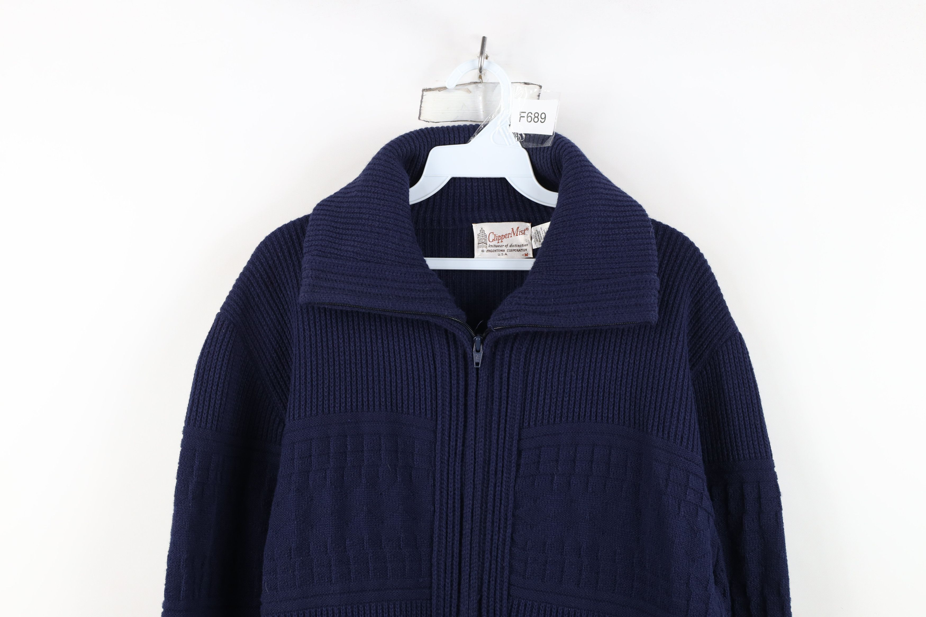 Vintage Vintage 70s Streetwear Ribbed Knit Cardigan Sweater USA Size US M / EU 48-50 / 2 - 2 Thumbnail