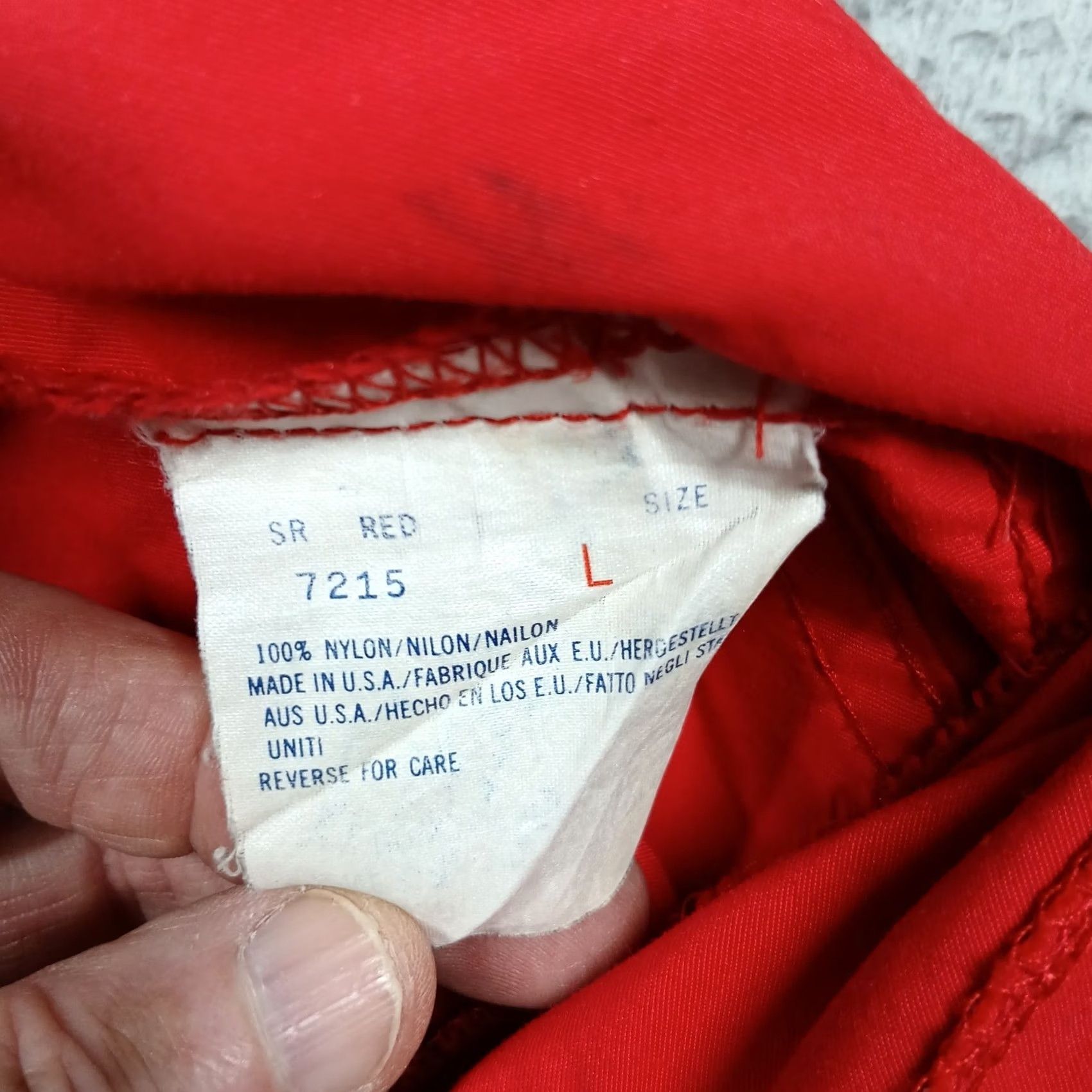 Vintage VINTAGE Woolrich Anorak Jacket Mens L Red Nylon Made in USA Pullover Hooded Zip Drawstring Casual Outer Shell Nylon Size US L / EU 52-54 / 3 - 5 Thumbnail