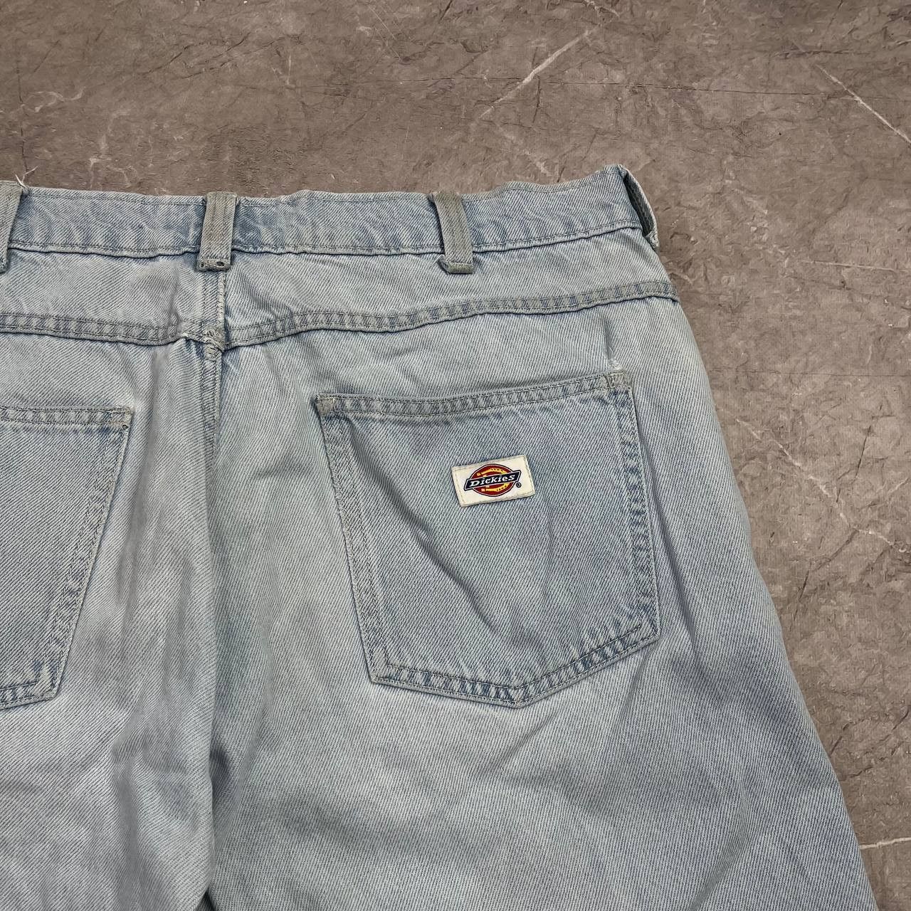 Dickies Vintage Dickies Washed Denim Blue Jeans Carpenter Y2K Baggy Size US 33 - 11 Thumbnail