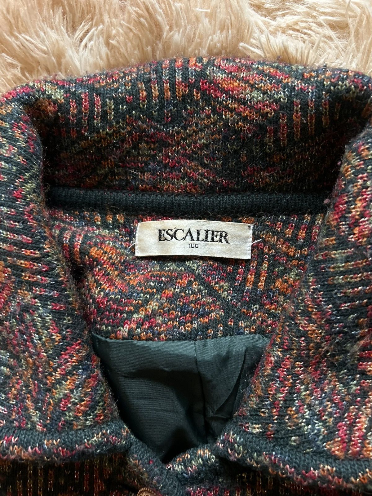 Missoni CRAZY VINTAGE ESCALIER MISSONI STYLED LONG WOOLLEN COAT Size US L / EU 52-54 / 3 - 8 Thumbnail
