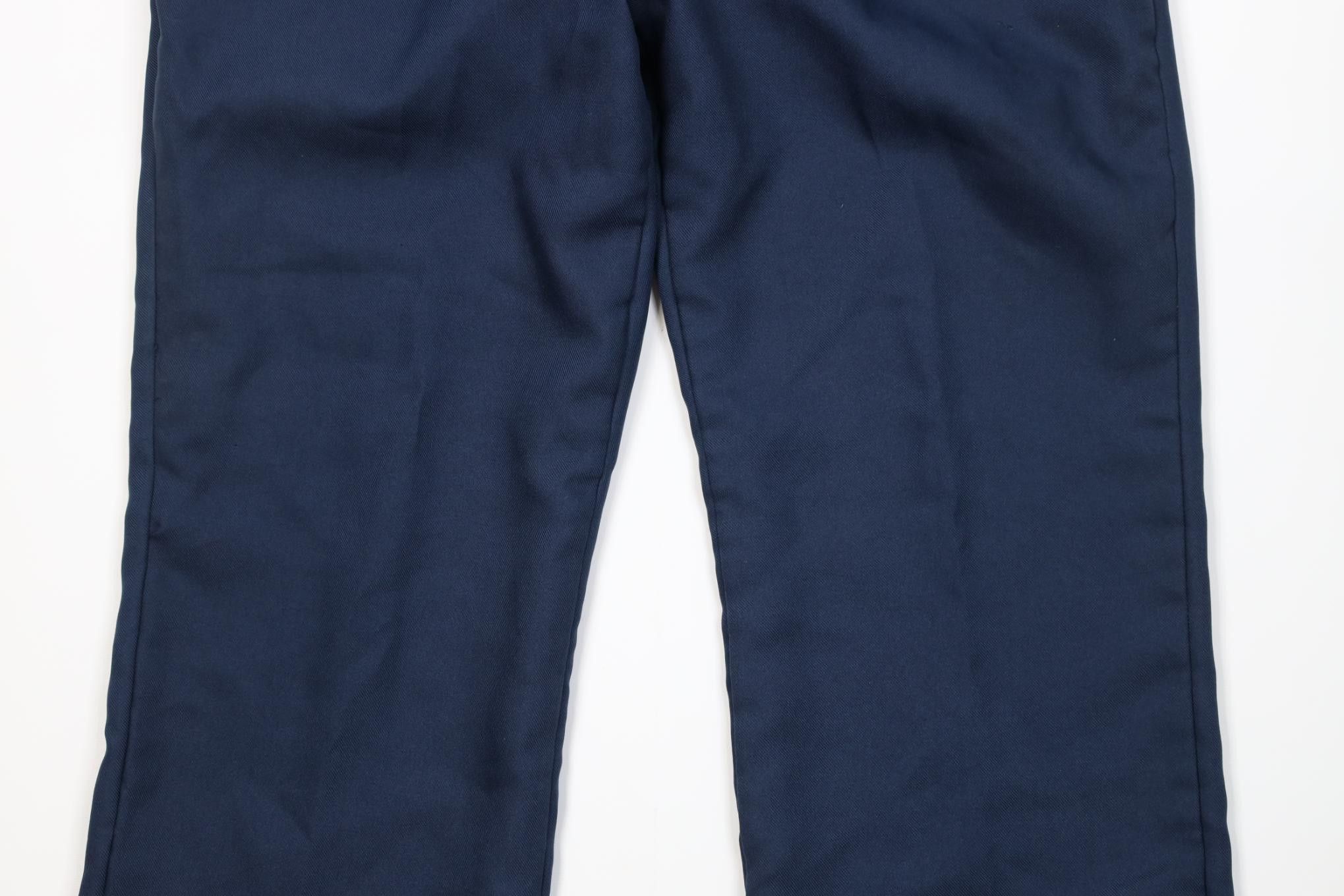 Vintage Vintage 70s Streetwear Lined Knit Wide Leg Chino Pants Blue Size US 36 / EU 52 - 4 Thumbnail