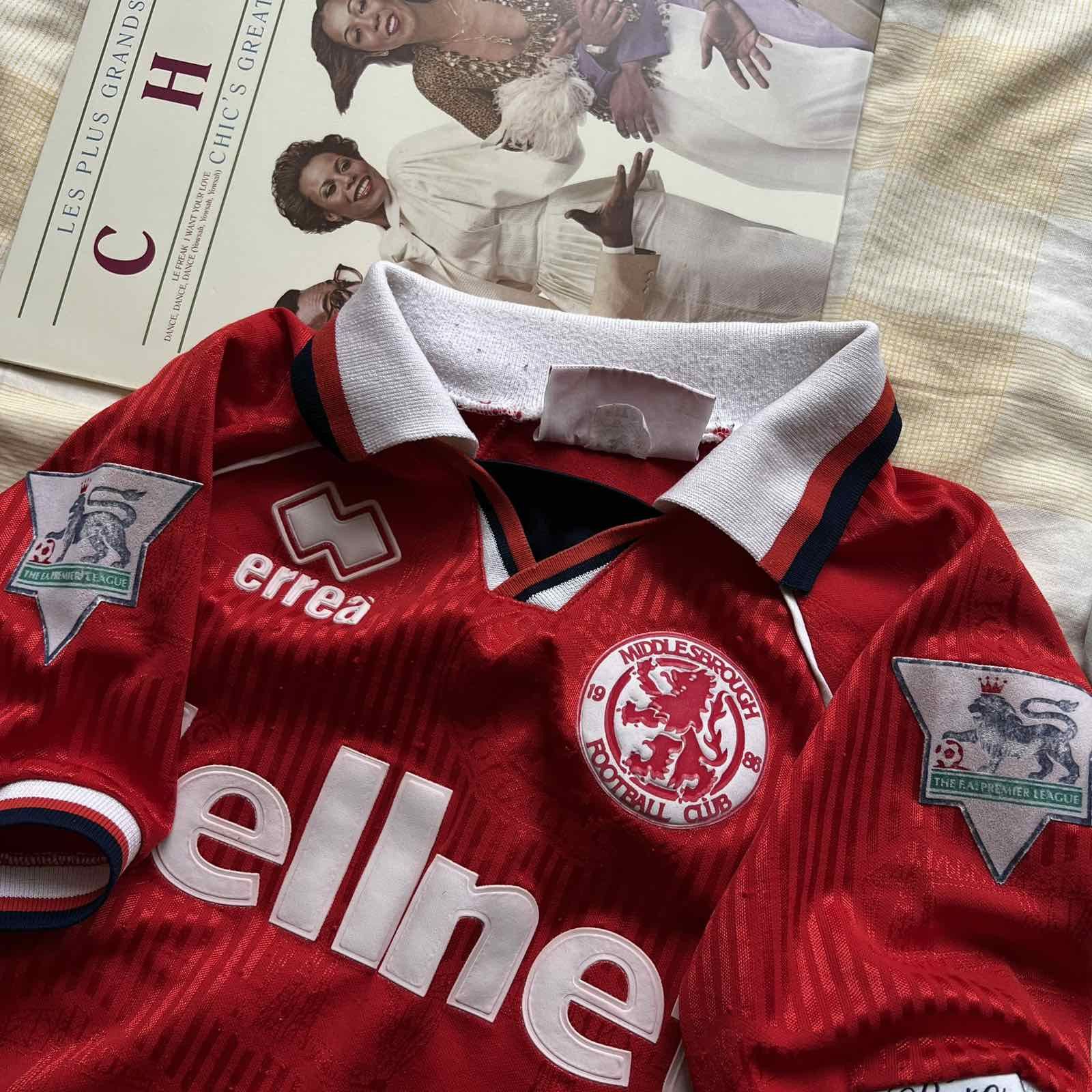 Vintage Retro 90s CELLNET ERREA MIDDLESBROUGH Soccer Jersey Sz XS Size US XS / EU 42 / 0 - 3 Thumbnail