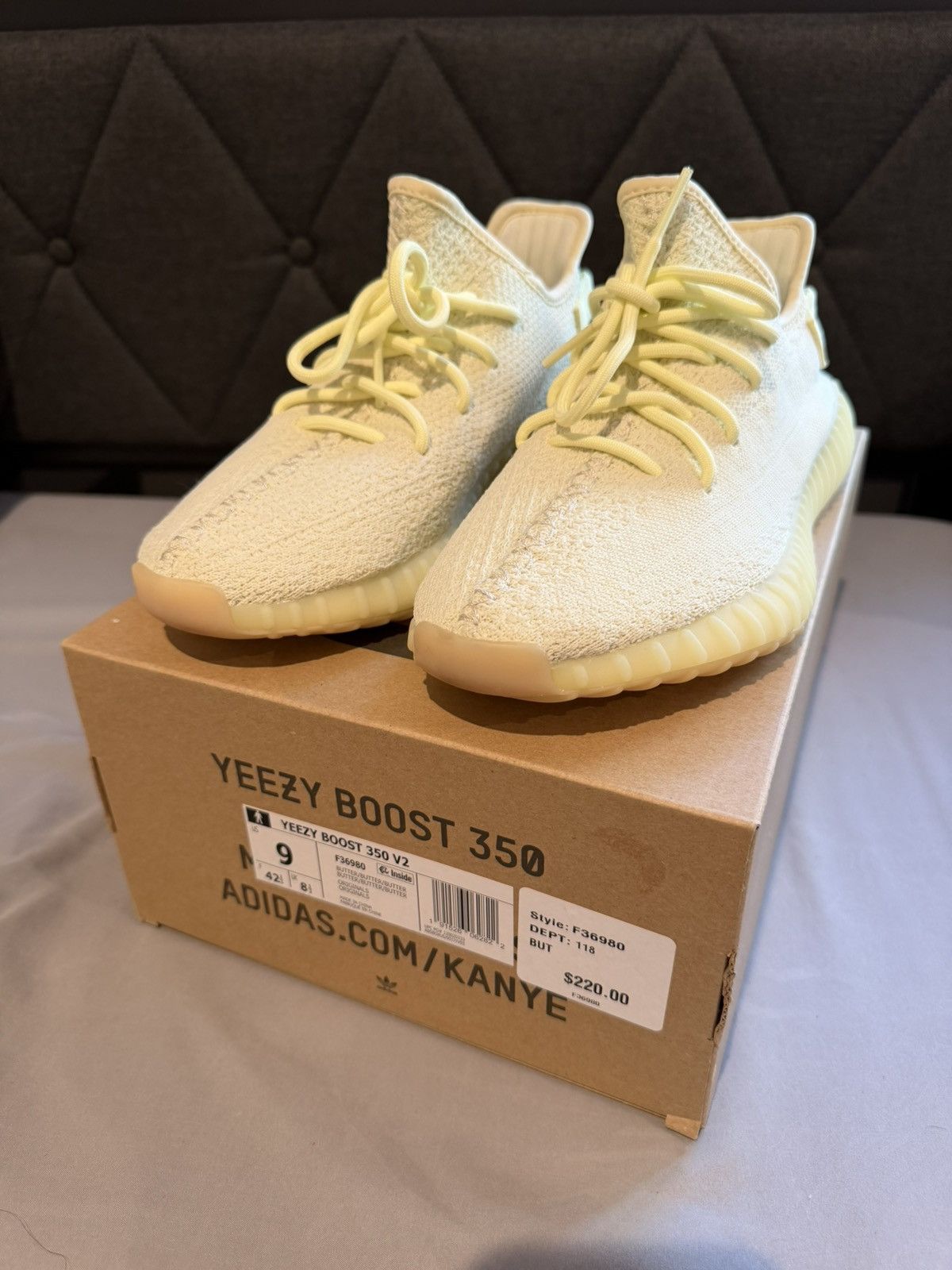 Yeezy Yeezy Boost 350 V2 “Butter” Size US 9 / EU 42 - 1 Thumbnail