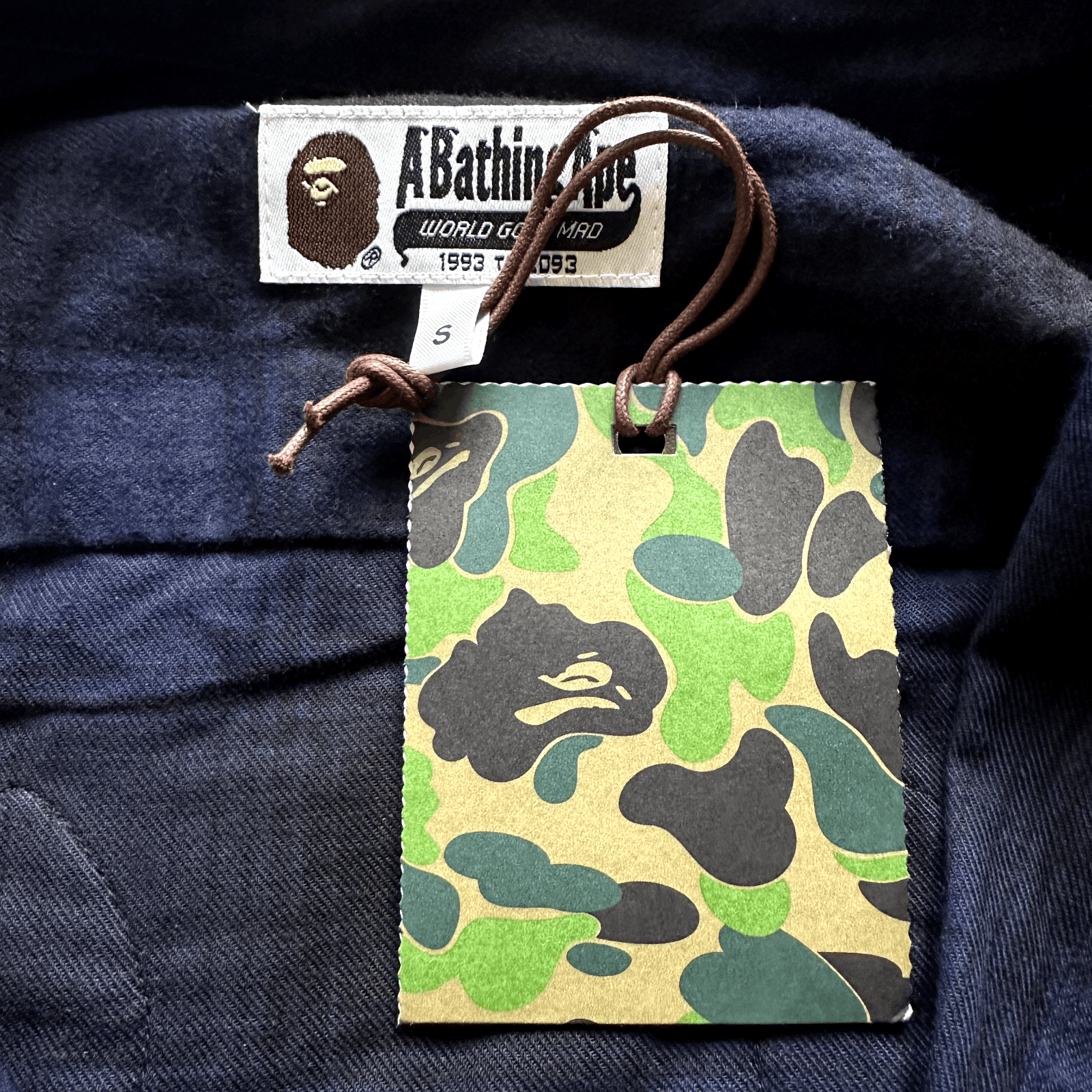 Bape BAPE Check Shark Relaxed Fit Flannel Shirt Navy Size Small Size US S / EU 44-46 / 1 - 6 Thumbnail