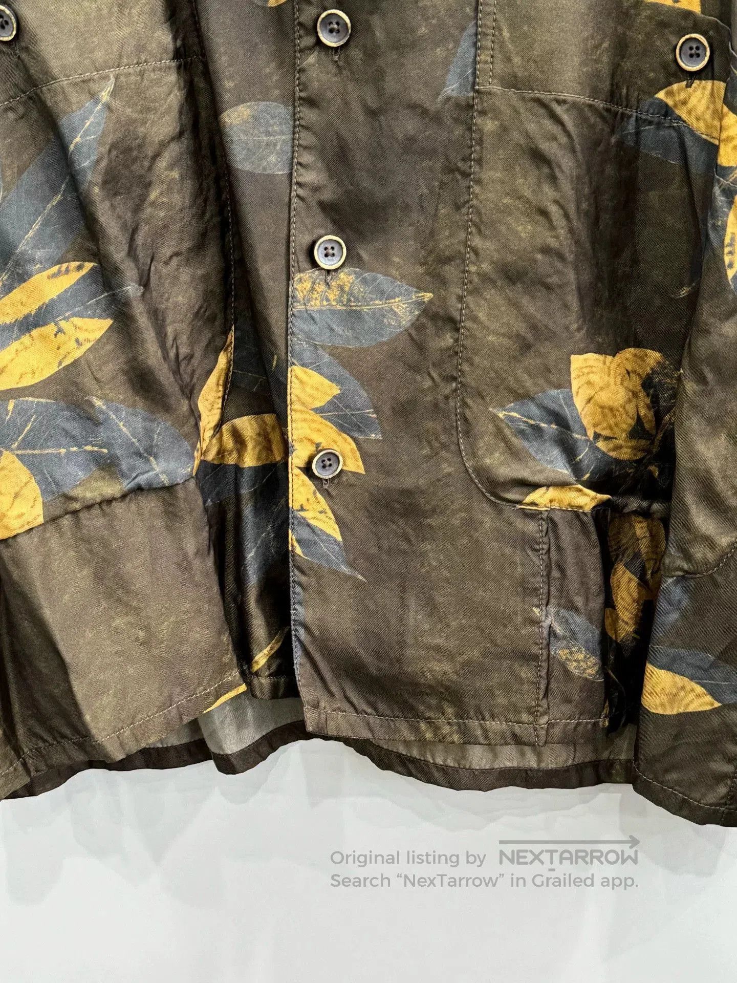 Uma Wang UMA WANG Leaf Cupro Shirt M. Size M / US 6-8 / IT 42-44 - 4 Thumbnail