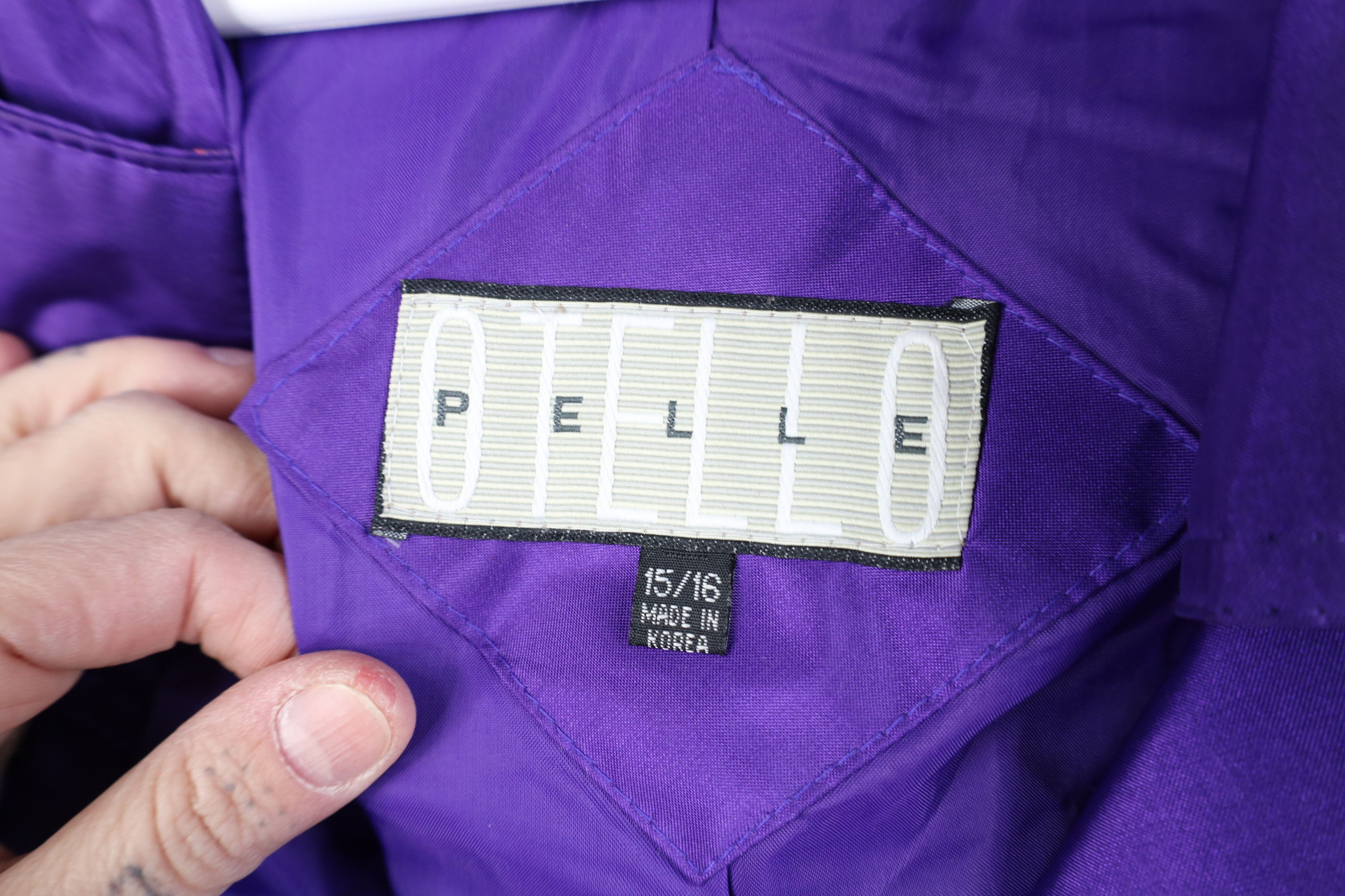 Vintage Vintage 90s Pelle Belted Trench Coat Rain Jacket Purple Size XXL / US 16-18 / IT 52-54 - 8 Thumbnail