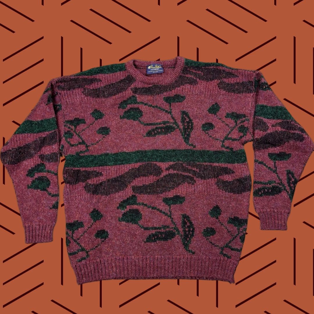 Prince VTG Prince Bellini Sweater Pullover Knit Multicolor 90s 80s Funky Zig Zag Long Sleeve Mens XL Size US L / EU 52-54 / 3 - 1 Thumbnail