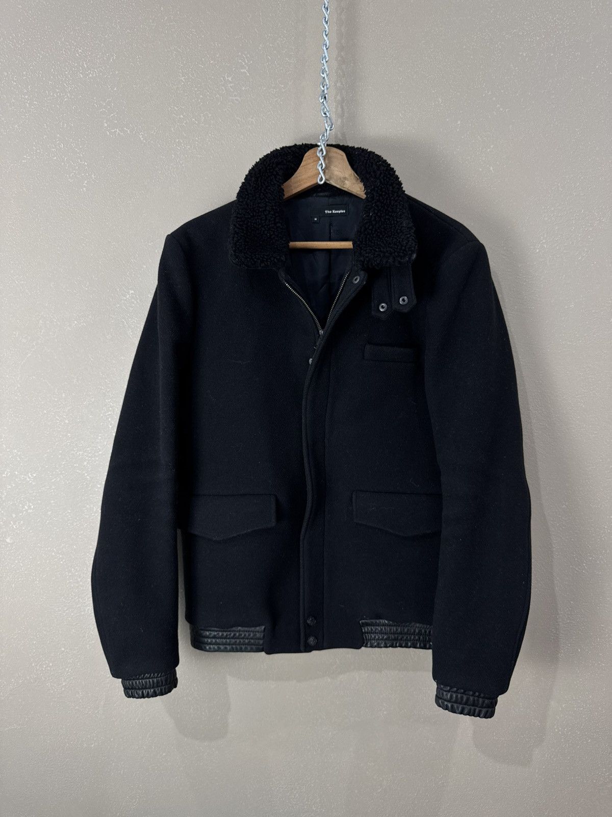 The Kooples The Kooples Rare Jacket with shearling and leather Wool Coat Size US M / EU 48-50 / 2 - 1 Thumbnail