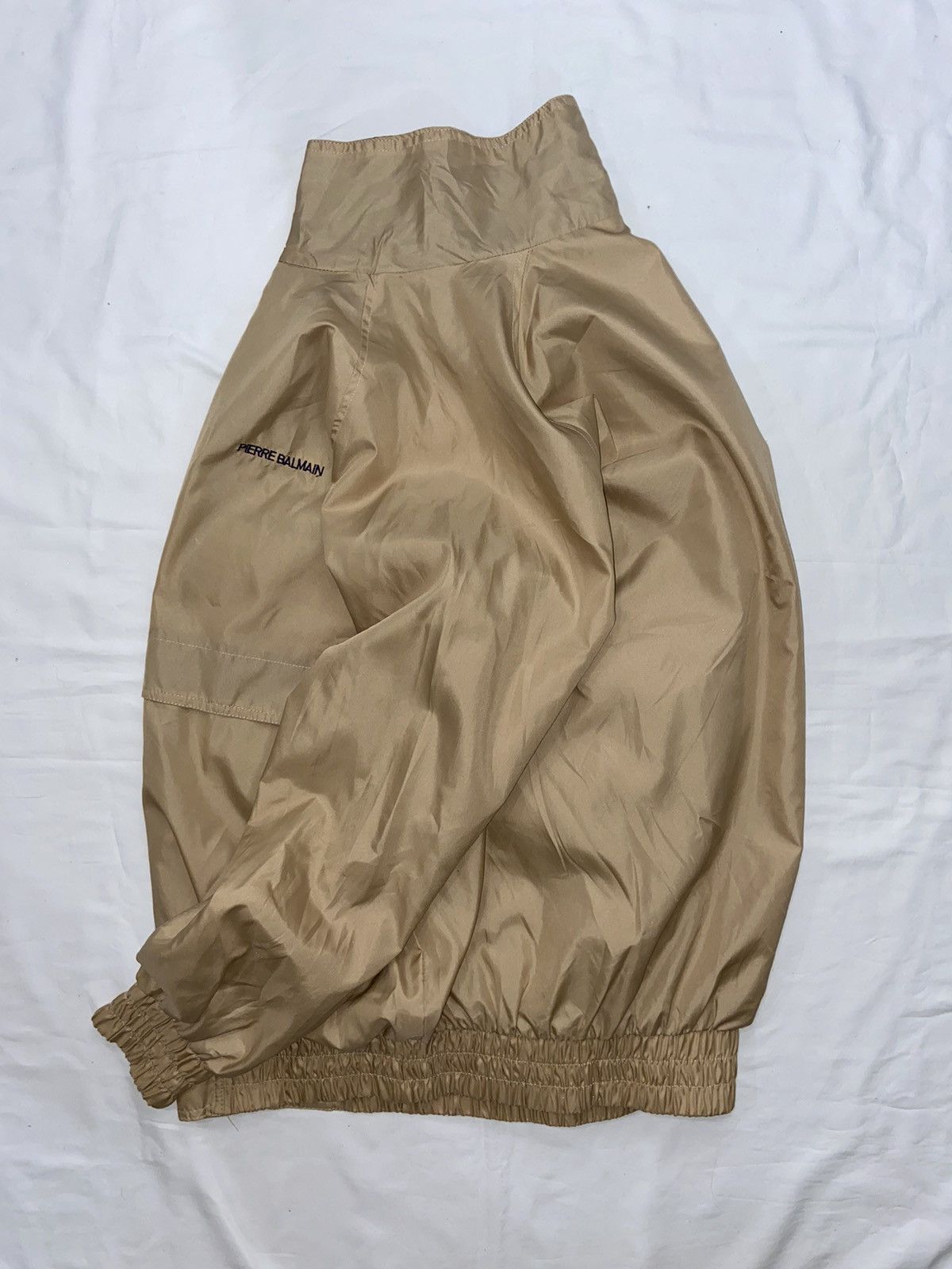 Pierre Balmain × Vintage Pierre Balmain Vintage 90s Beige Navy Light Jacket Luxury Size US L / EU 52-54 / 3 - 2 Thumbnail