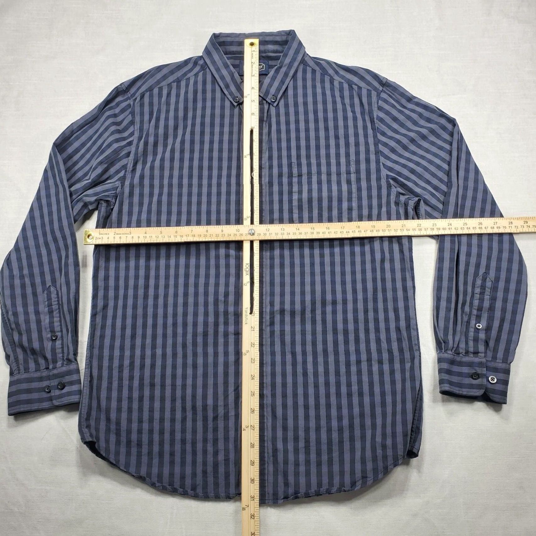 Nat Nast Nat Nast Luxury Originals Shirt Mens Large Button-Up Striped Collar Pocket Size US L / EU 52-54 / 3 - 3 Thumbnail