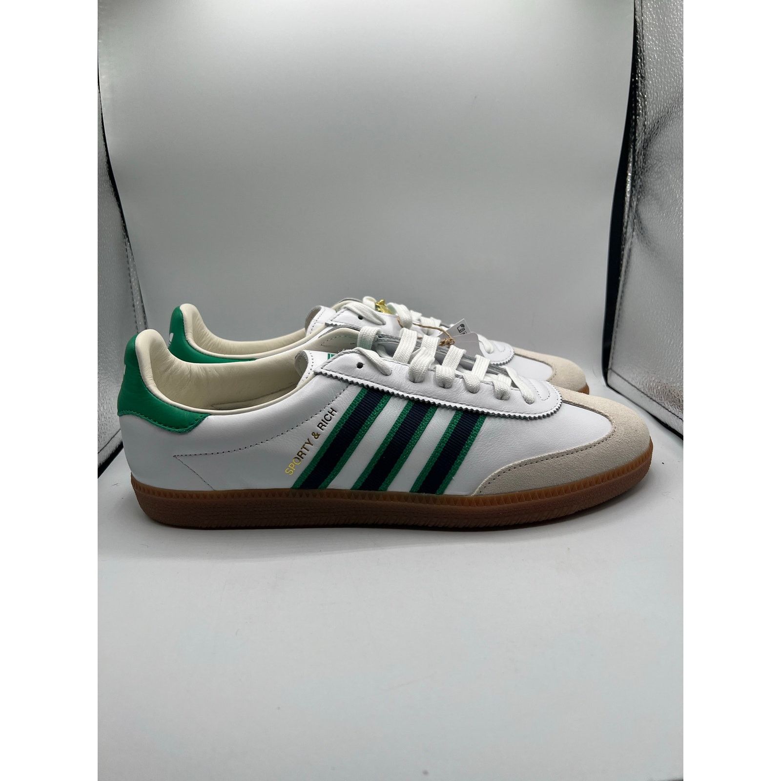 Adidas Sporty & Rich X Adidas AS 250 “White Green” size 11 men’s Size US 11 / EU 44 - 3 Thumbnail