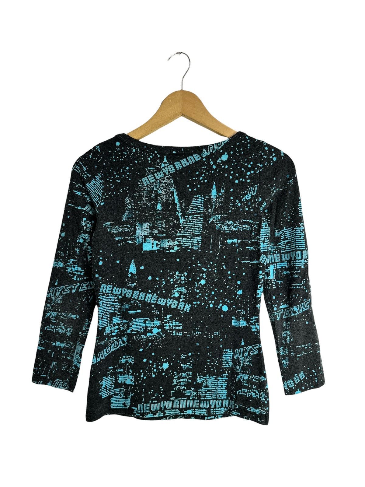 Hysteric Glamour 2000s HYSTERIC GLAMOUR NEWYORK LONGSLEEVE FULLPRINT TEE Size XS / US 0-2 / IT 36-38 - 4 Thumbnail