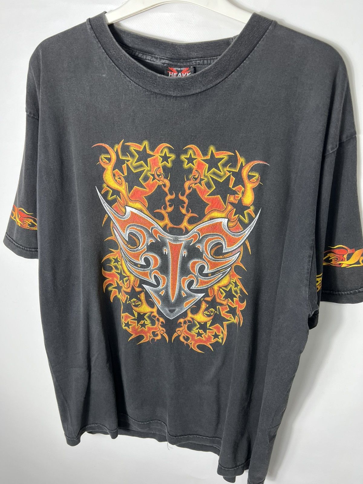 Vintage Vintage very rare streetwear Tribal Flamed y2k T-shirt Size US XL / EU 56 / 4 - 2 Thumbnail