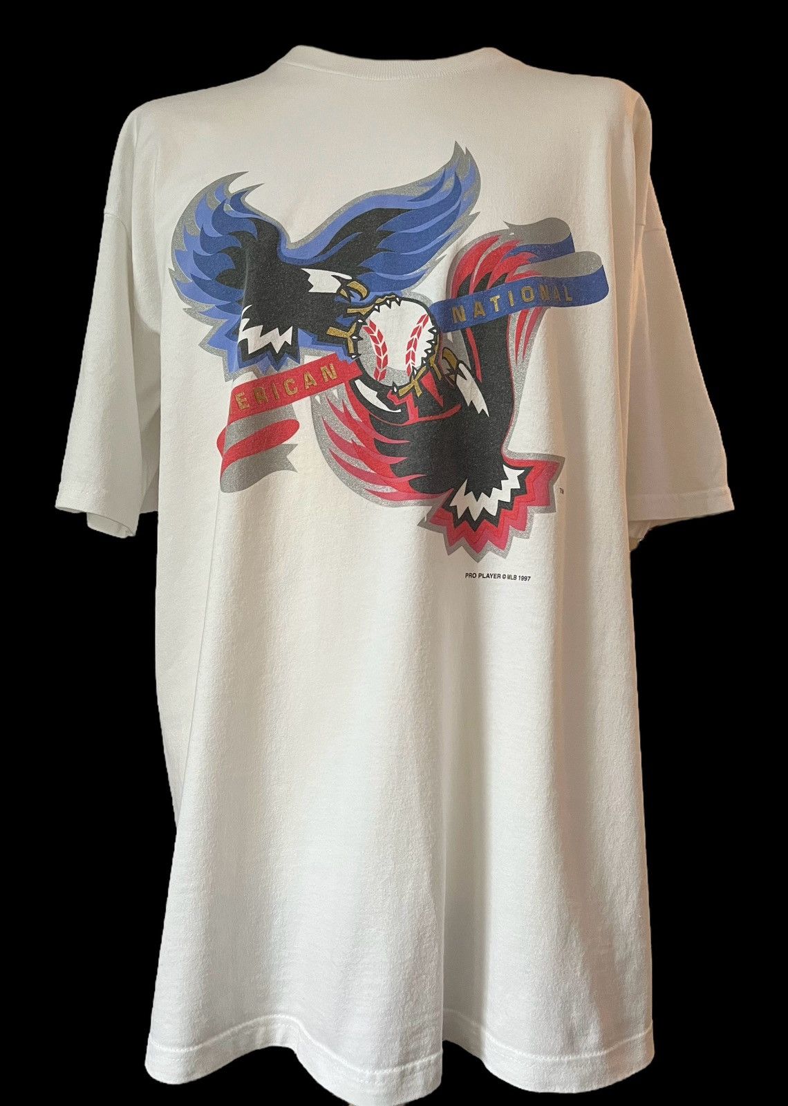 MLB × Pro Player × Vintage Vintage 1997 MLB American/National Pro Player T shirt XL Size US XL / EU 56 / 4 - 1 Thumbnail