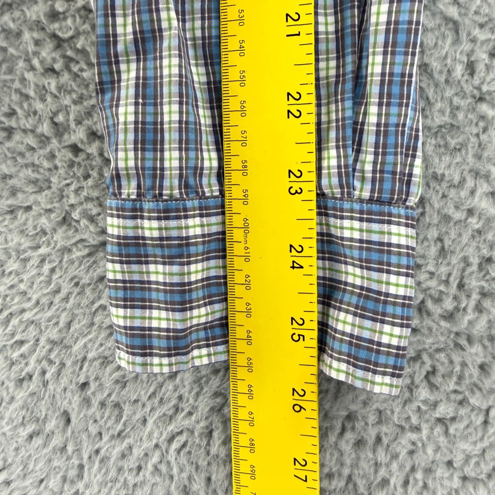 Pinko Thomas Pink Button-Up Shirt Men XL Blue Plaid Casual Fit Long Sleeve Cotton Size US XL / EU 56 / 4 - 7 Thumbnail