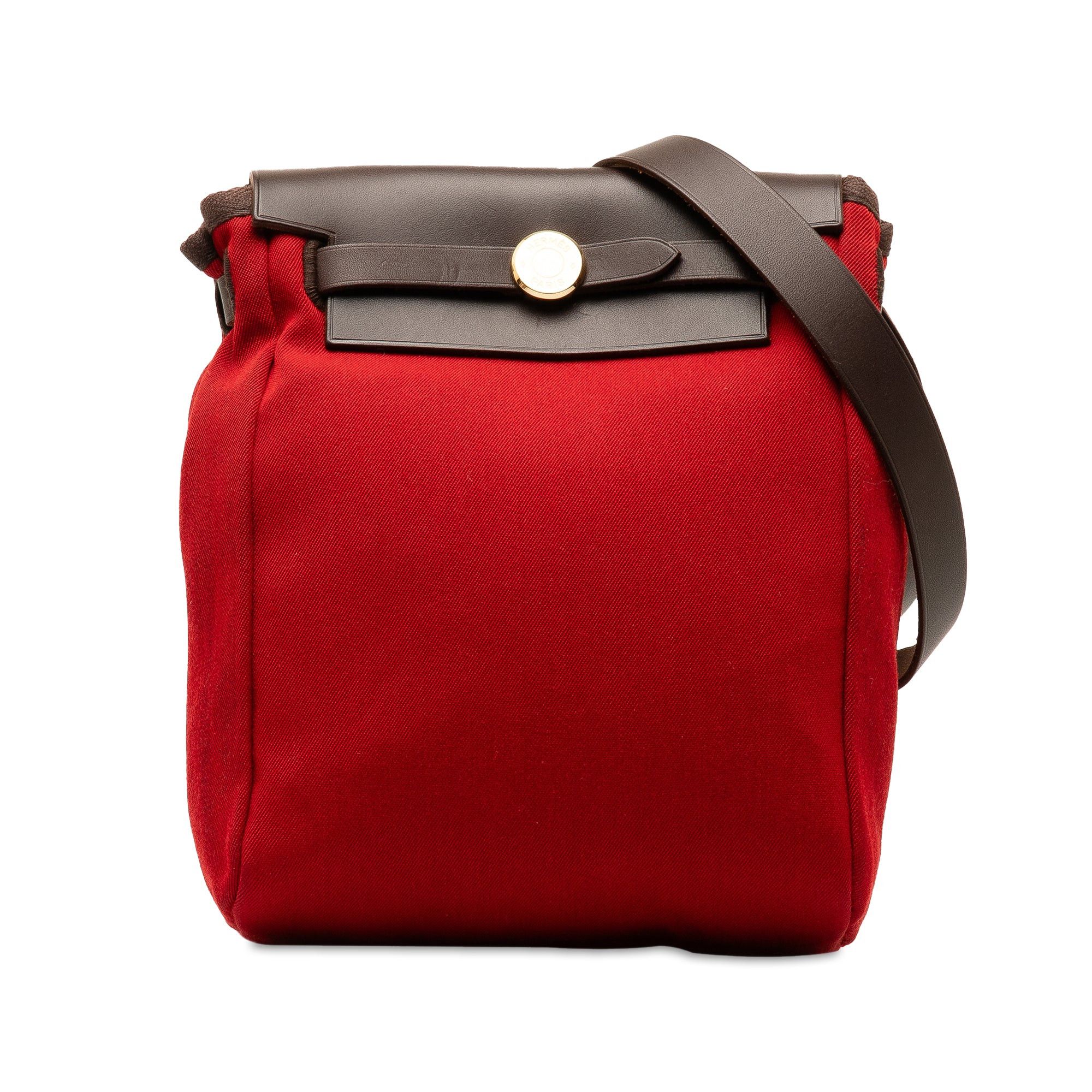 image of Hermes Toile Herbag Tpm in Red, Women's