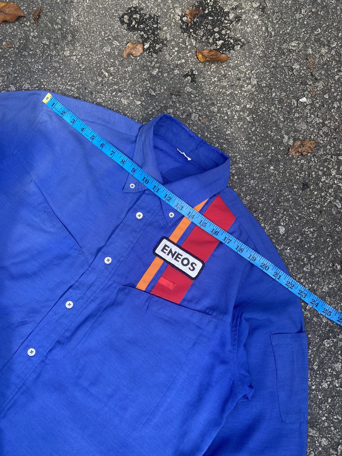 Japanese Brand × Vintage 🔥 Sunfaded 🔥 Vintage Eneos Long Sleeve Button Up Shirt Size US XL / EU 56 / 4 - 14 Thumbnail