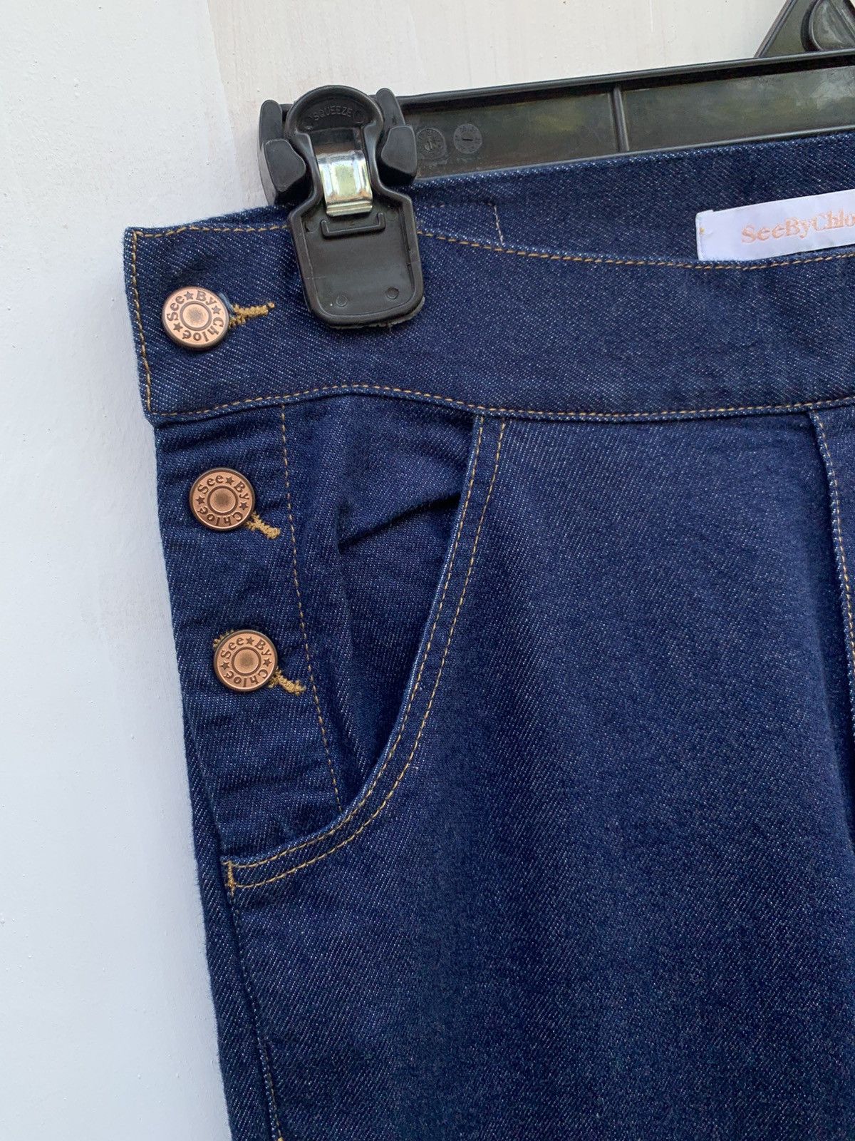 Chloe × See by Chloe × Vintage See by chloe cuffed wide leg jeans pant Size 29" - 3 Thumbnail