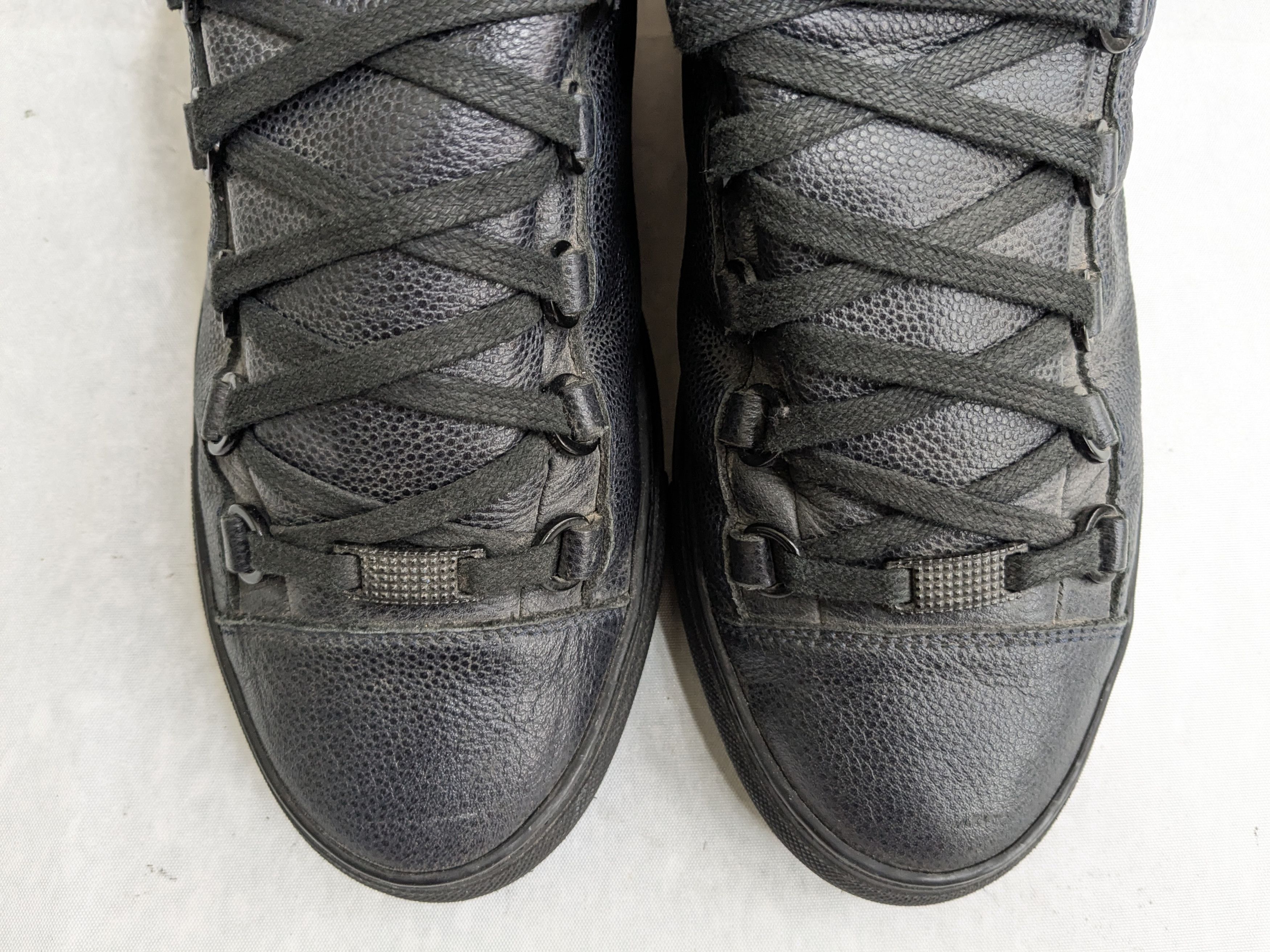 Balenciaga Balenciaga Arena Navy Blue Black 7 40 High Tops Leather Size US 8 / EU 41 - 3 Thumbnail