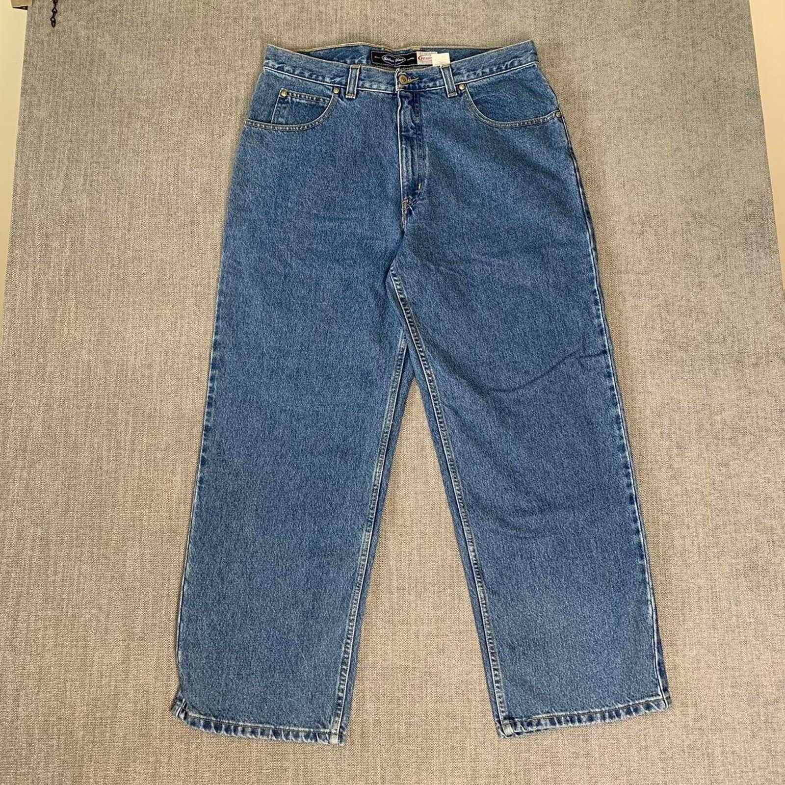 Anchor Blue Y2K Anchor Blue Wide Leg Denim Jeans Size US 37 - 5 Thumbnail