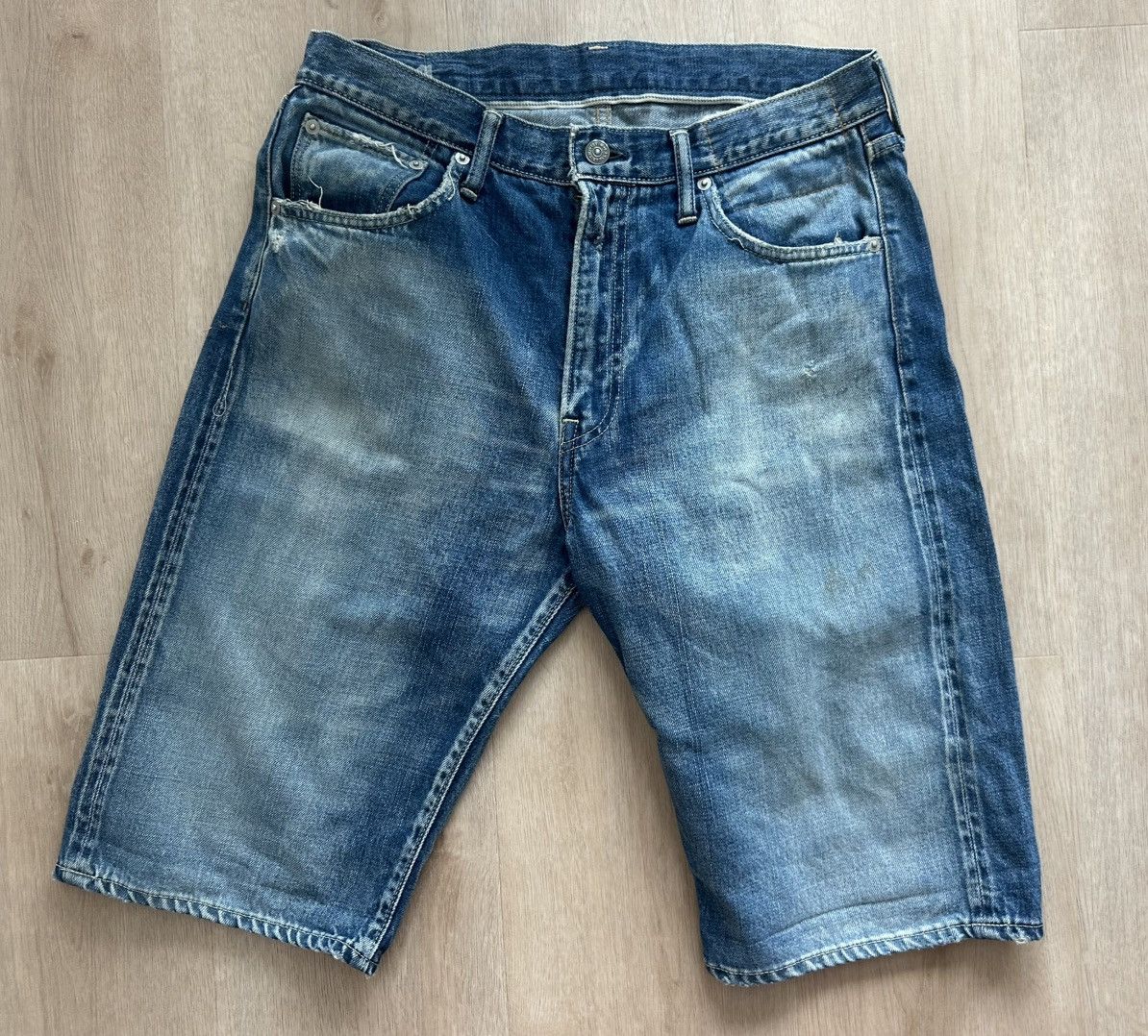 Visvim Visvim 03FW Fluxus Washed Denim | Grailed