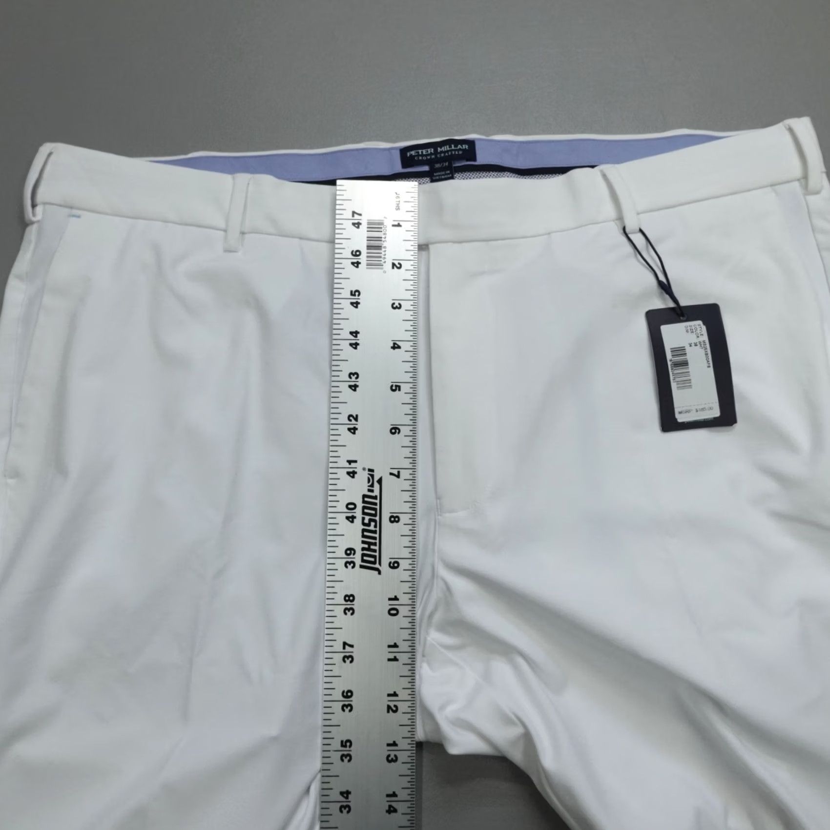 Peter Millar Peter Millar Crown Crafted Surge Performance Pants Men's 38x34 White Chino Straight Pockets Moisture Wicking Tailored Regular Size 38 Black? Size US 38 / EU 54 - 6 Thumbnail