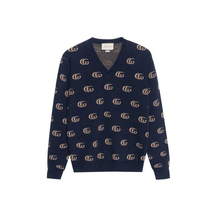 Gucci Gucci SS21 Wool Logo Knit Sweater Size US L / EU 52-54 / 3 - 1 Thumbnail