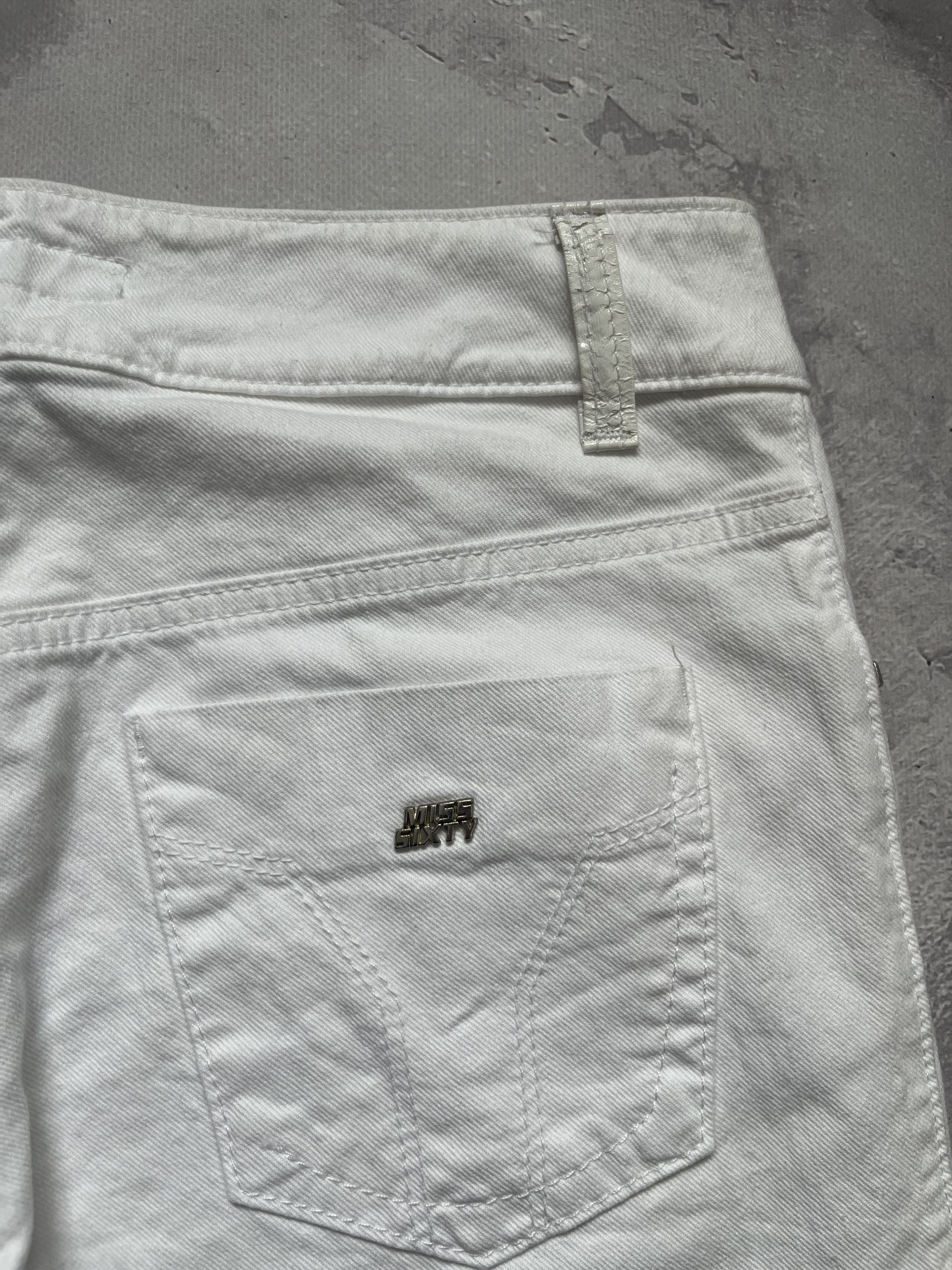 Miss Sixty Y2k Miss Sixty Pants White Wide Leg Euro - Size 28 Size 28" / US 6 / IT 42 - 5 Thumbnail