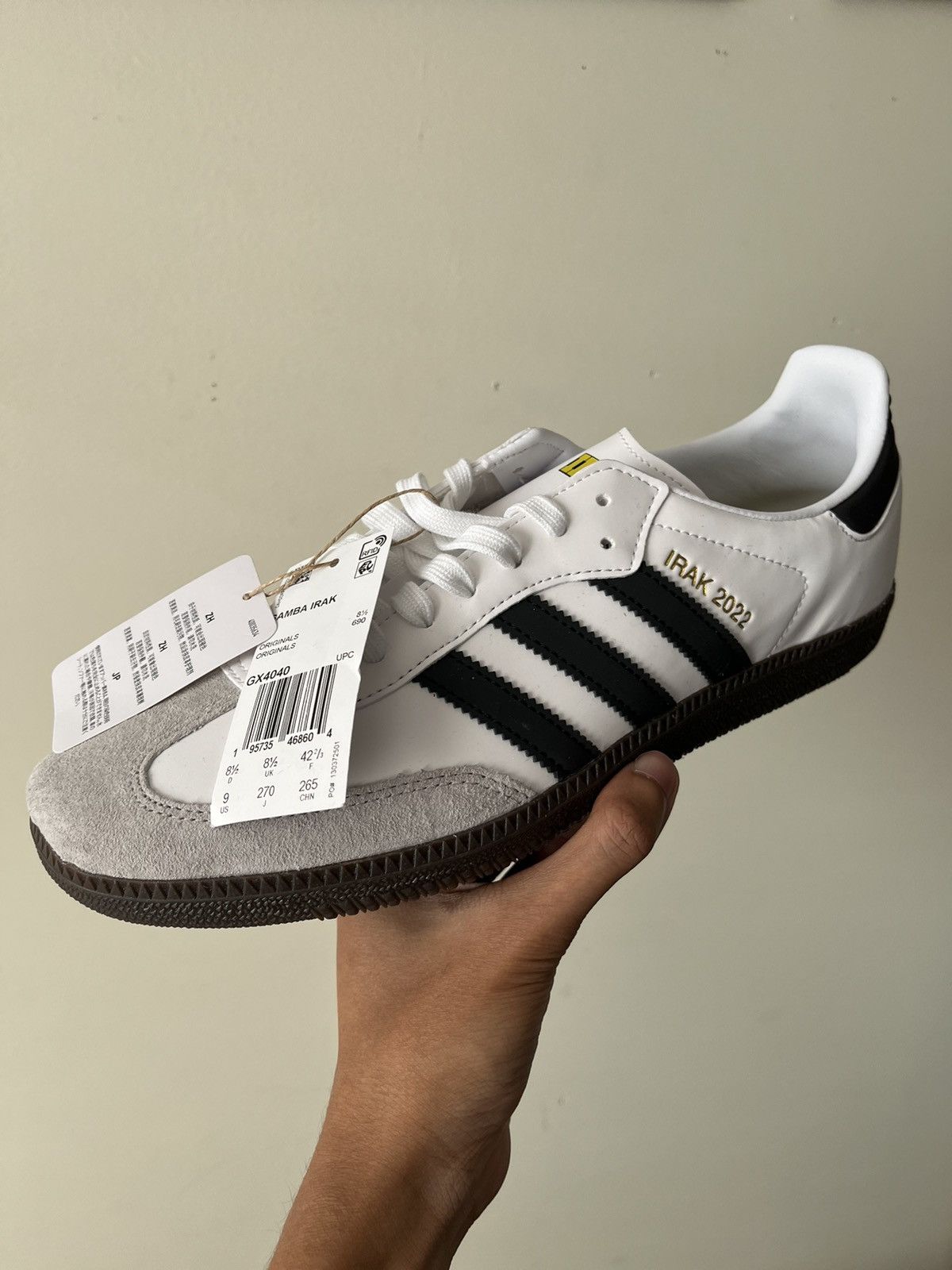 Adidas  IRAK DS 2022 Adidas Samba x IRAK White 3m | Grailed