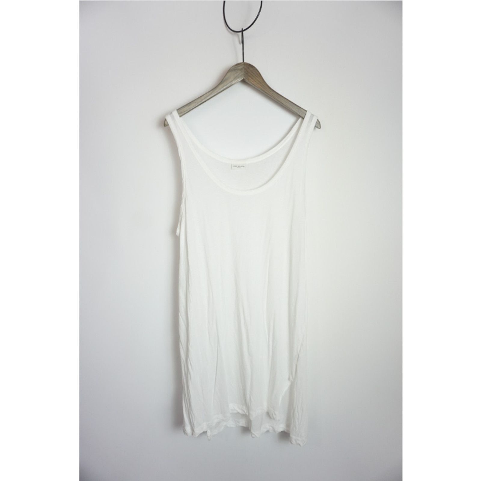 DRIES VAN NOTEN Oversized Cotton Tank Top Sleeveless T-Shirt