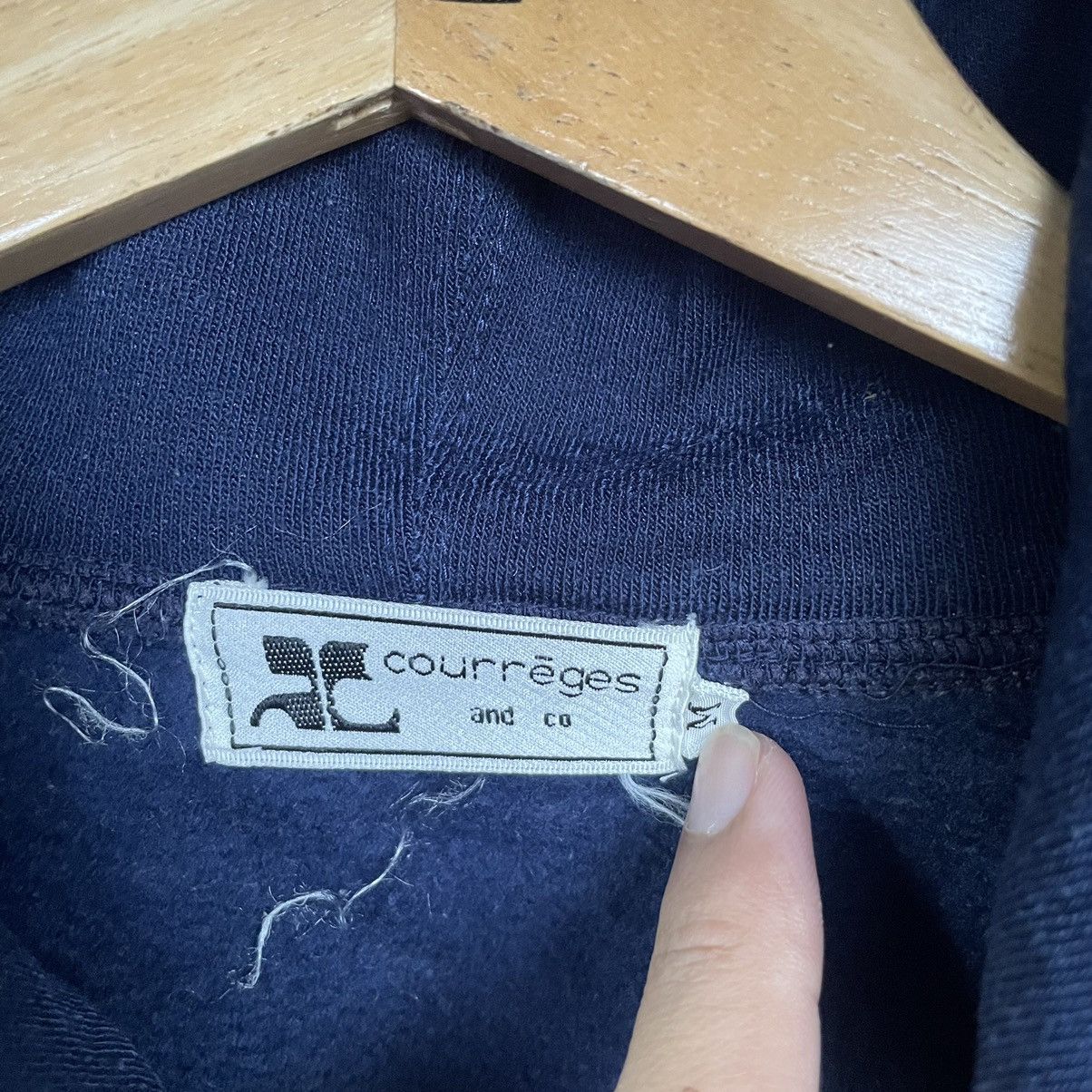 Courreges × Vintage Vintage Courreges Pullover Hoodie Size US S / EU 44-46 / 1 - 3 Thumbnail