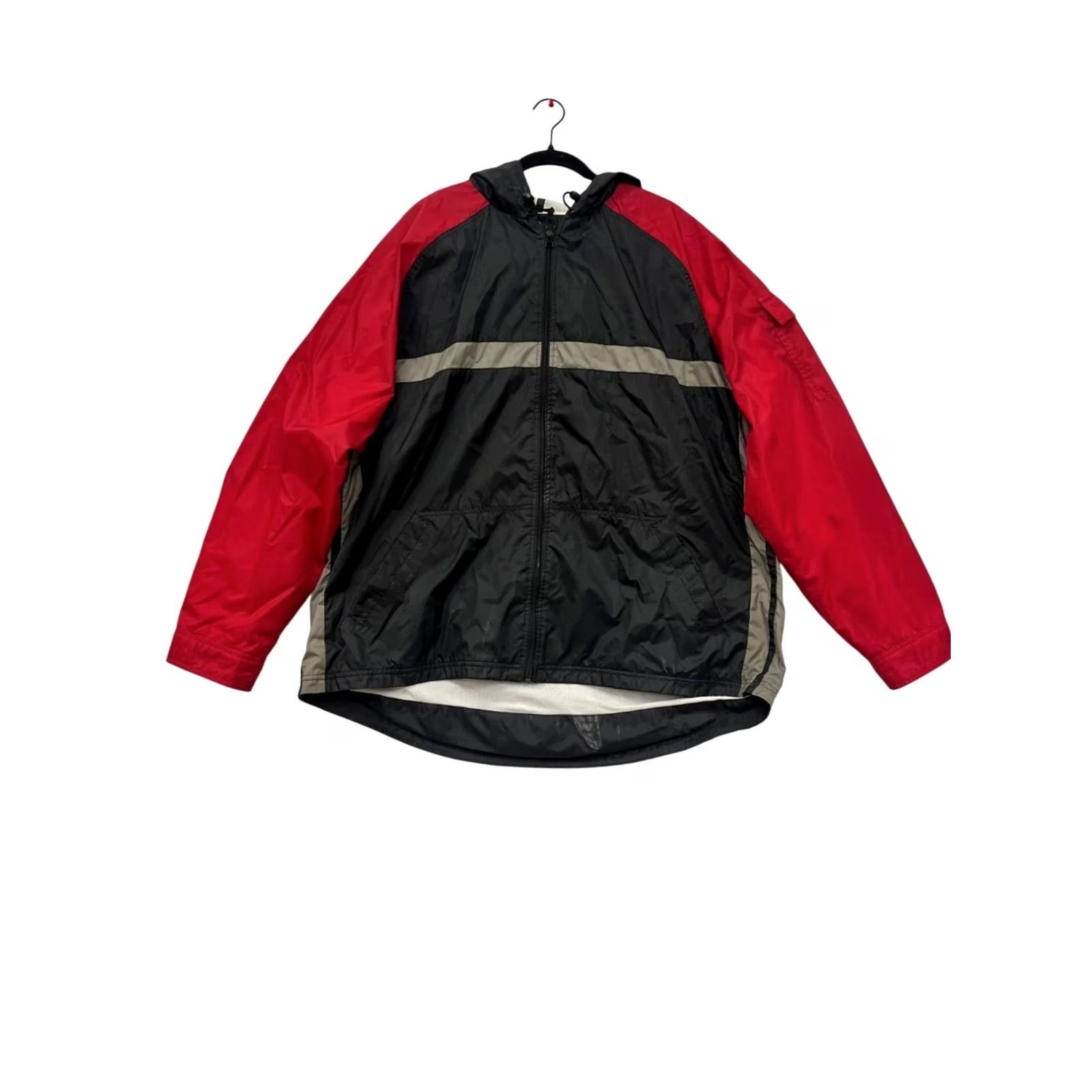 Nike VINTAGE Nike Jacket Windbreaker Full Zip Mens 3XL Black Swoosh Weathered Size US XXL / EU 58 / 5 - 2 Thumbnail
