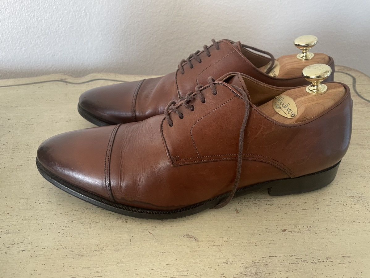 Suitsupply Italian Calf Leather Cap Toe Oxford Shoes Size US 10 / EU 43 - 4 Thumbnail