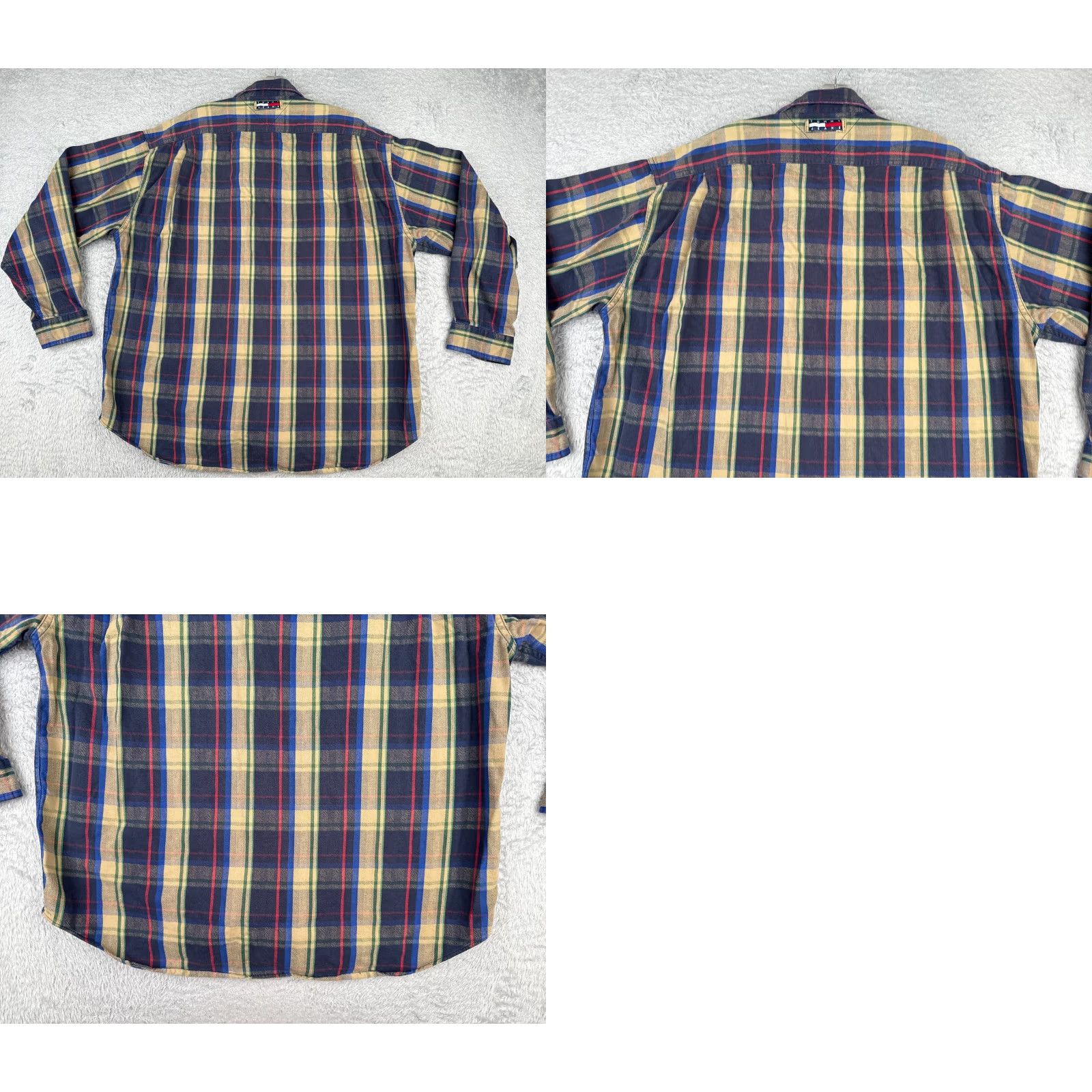 Tommy Hilfiger Tommy Hilfiger Jeans Shirt Adult Extra Large Blue Plaid Flannel Long Sleeve Size US XL / EU 56 / 4 - 9 Thumbnail