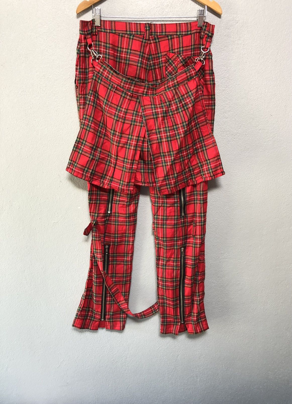 Japanese Brand Japanese Brand Devil’n Bass Tartan Bondage Pants Size US 32 / EU 48 - 6 Thumbnail